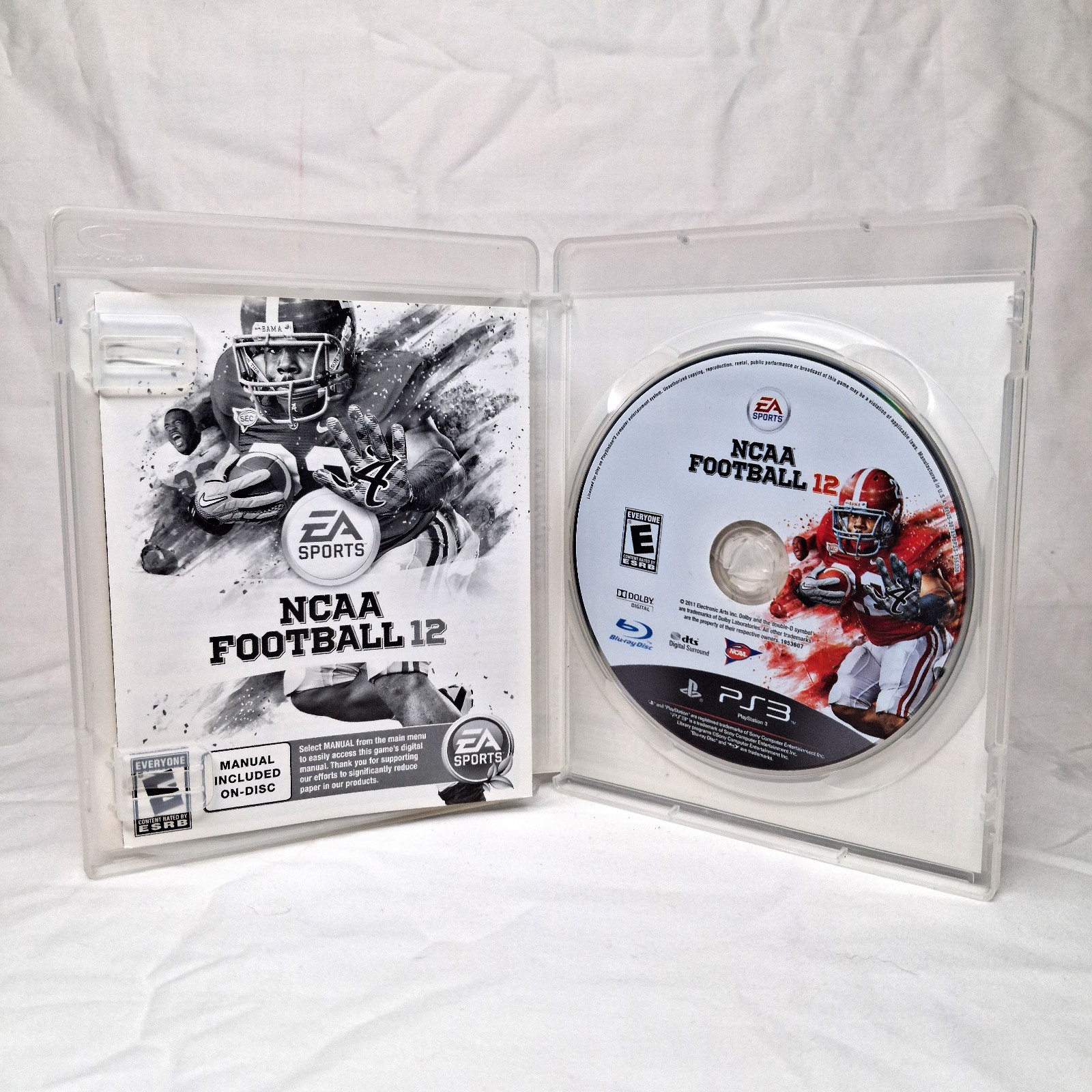 NCAA Football 12 (PS3 PlayStation 3 2011) Mark Ingram Alabama Complete Game
