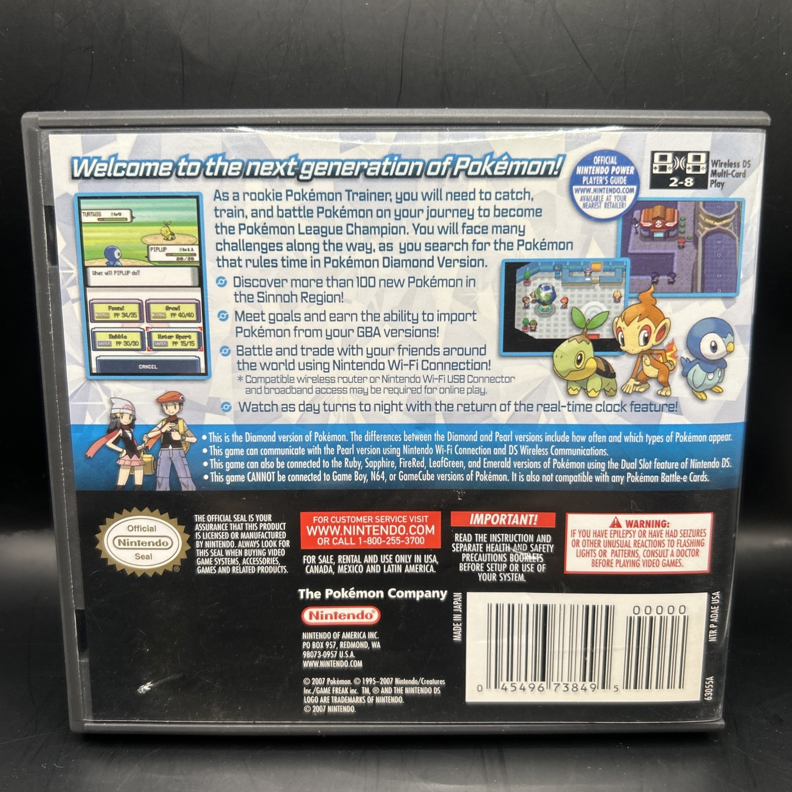 Pokemon Diamond Version Nintendo DS CIB Complete Authentic Manual Inserts Tested