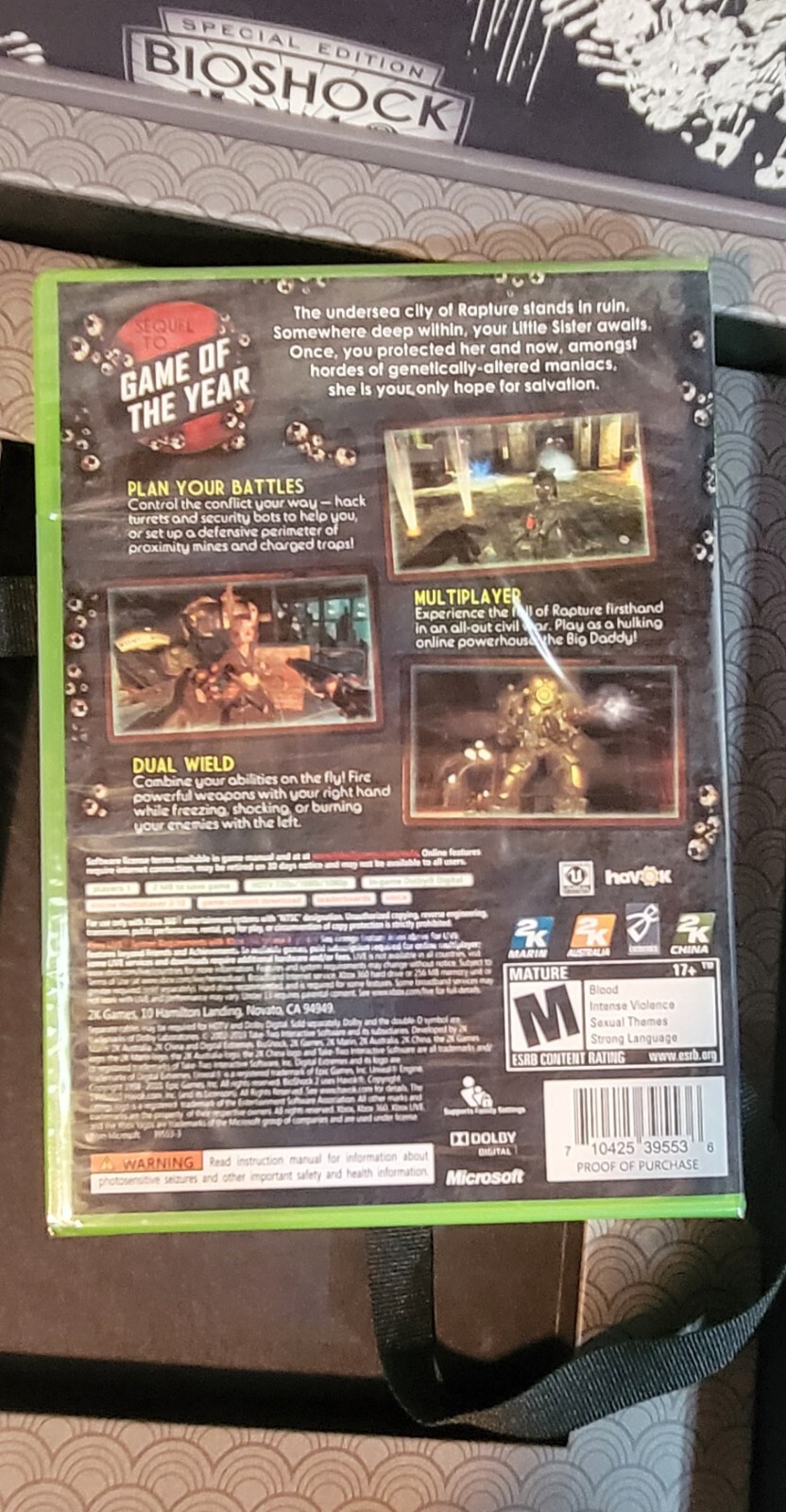 BIOSHOCK 2 SPECIAL EDITION COLLECTOR’S EDITION – IN BOX – XBOX 360