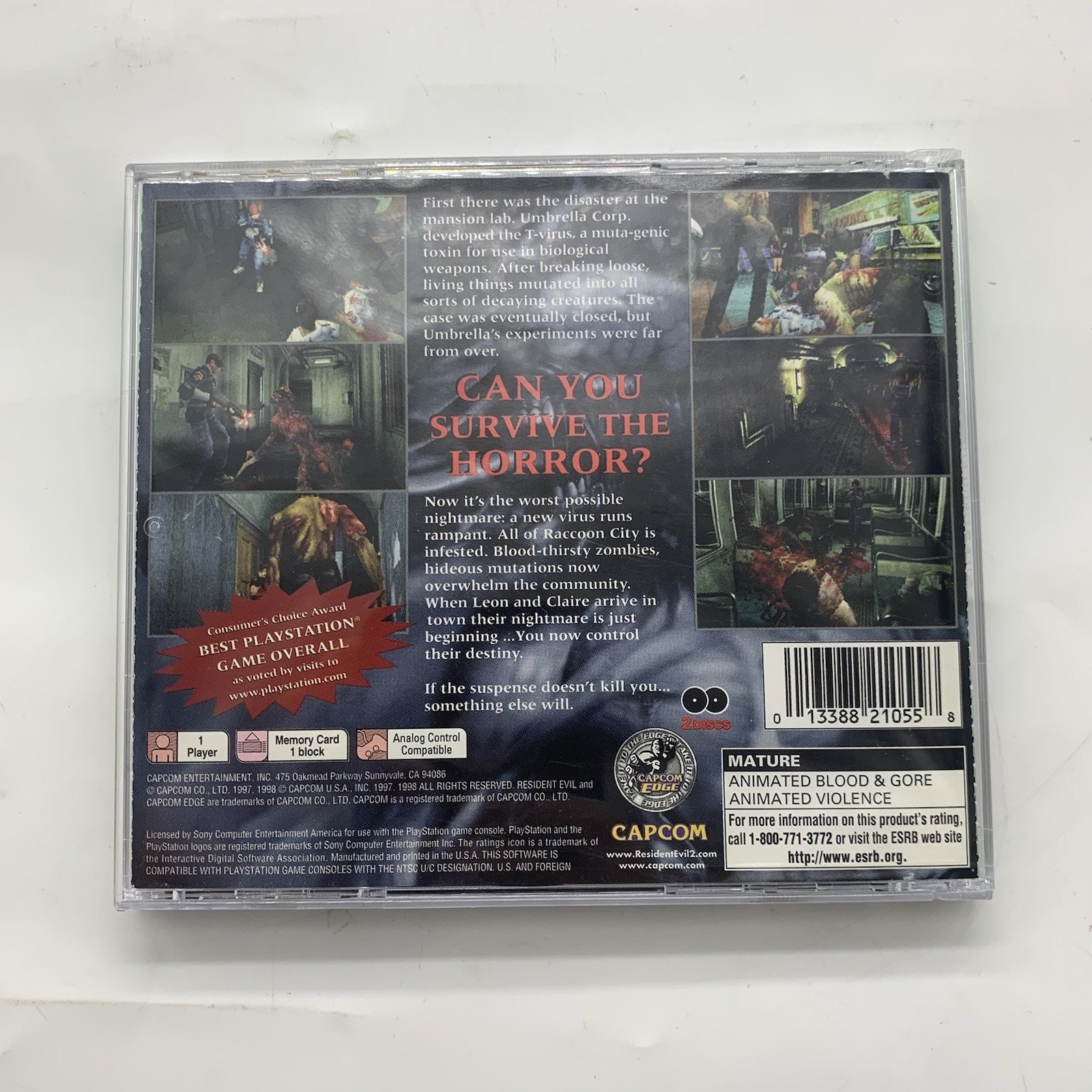 Resident Evil 2 – Sony PlayStation 1, 1998 | CIB | Tested | Resurfaced