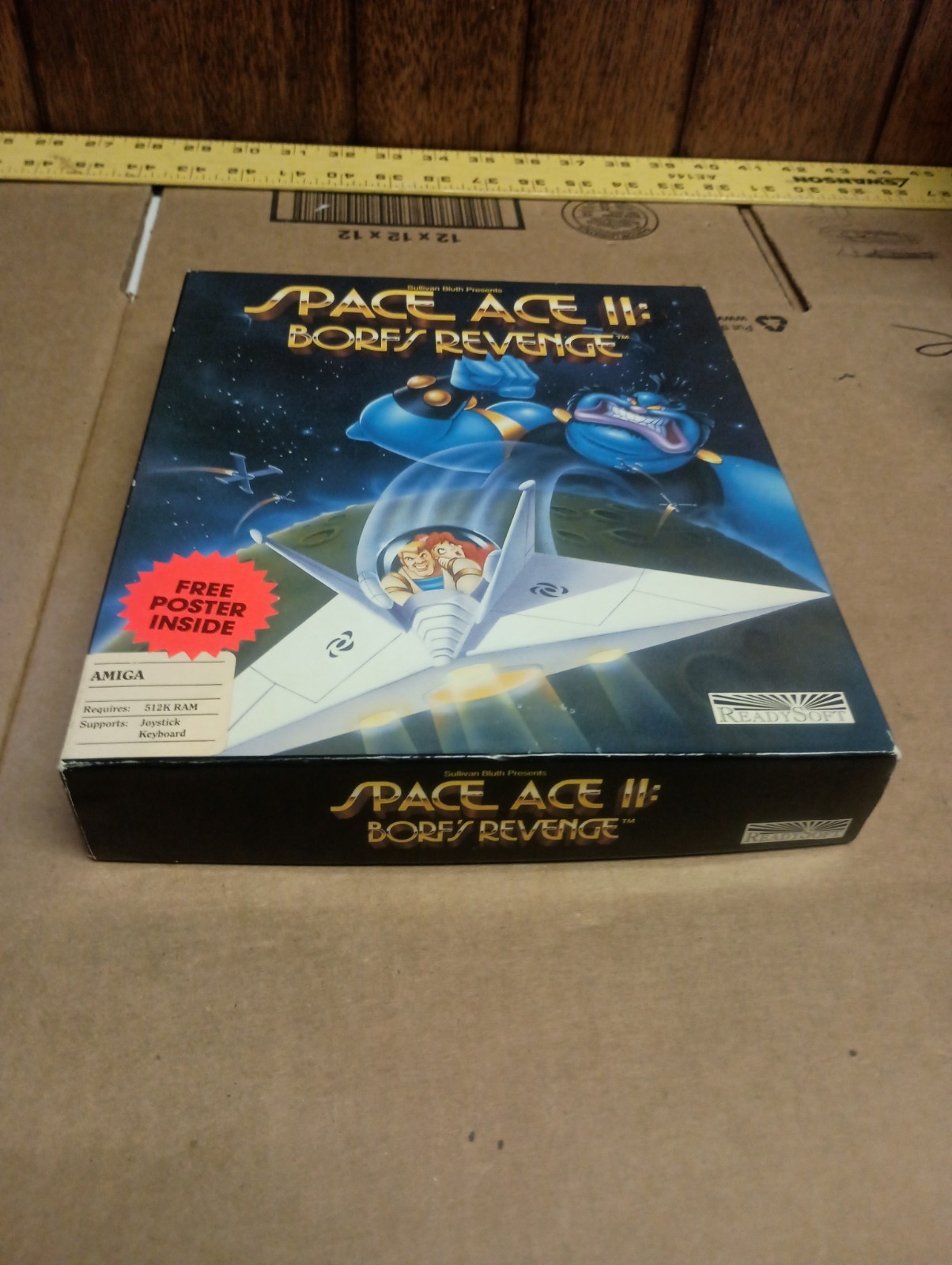 Commodore Amiga Space Ace II: Borf’s Revenge Manual, Poster Included