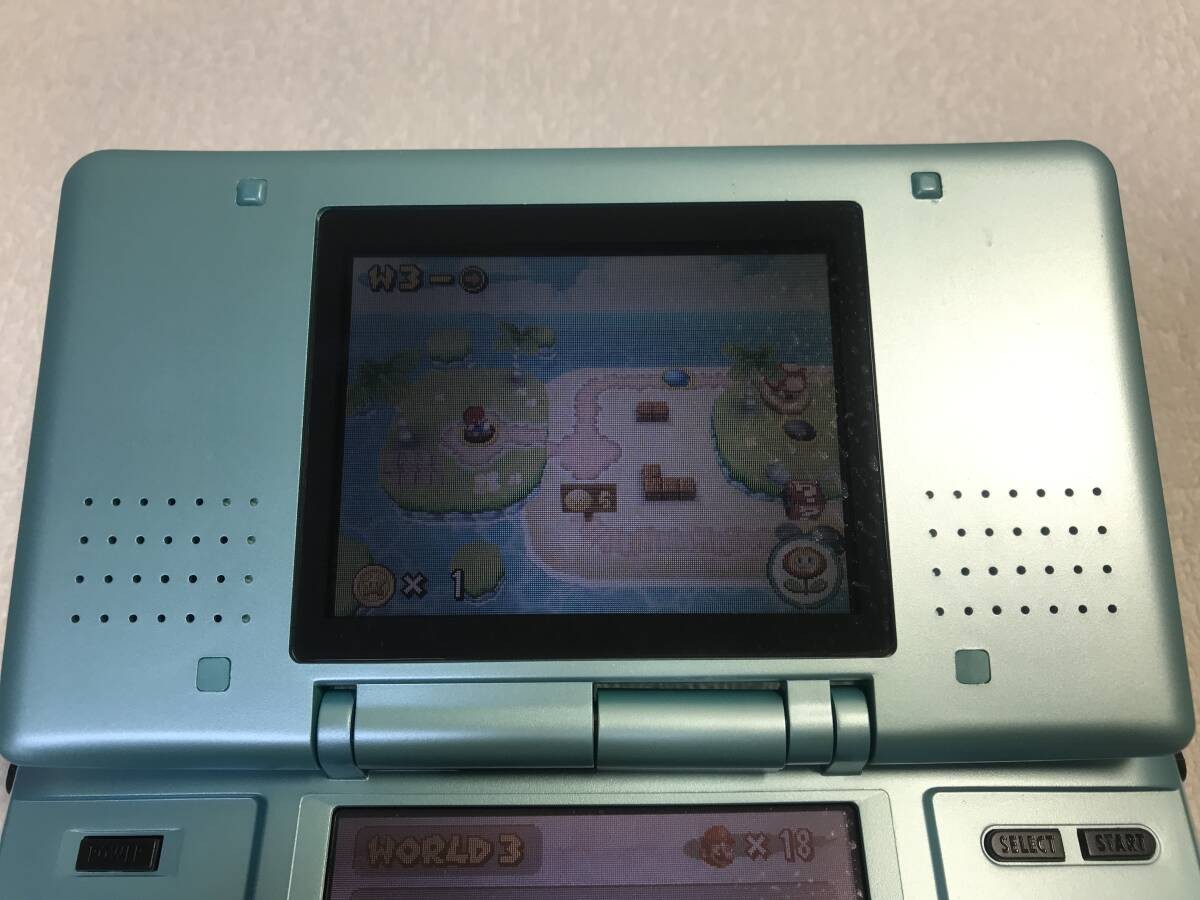 Nintendo DS Original Handheld Console Turquoise Blue With Stylus Charger Box