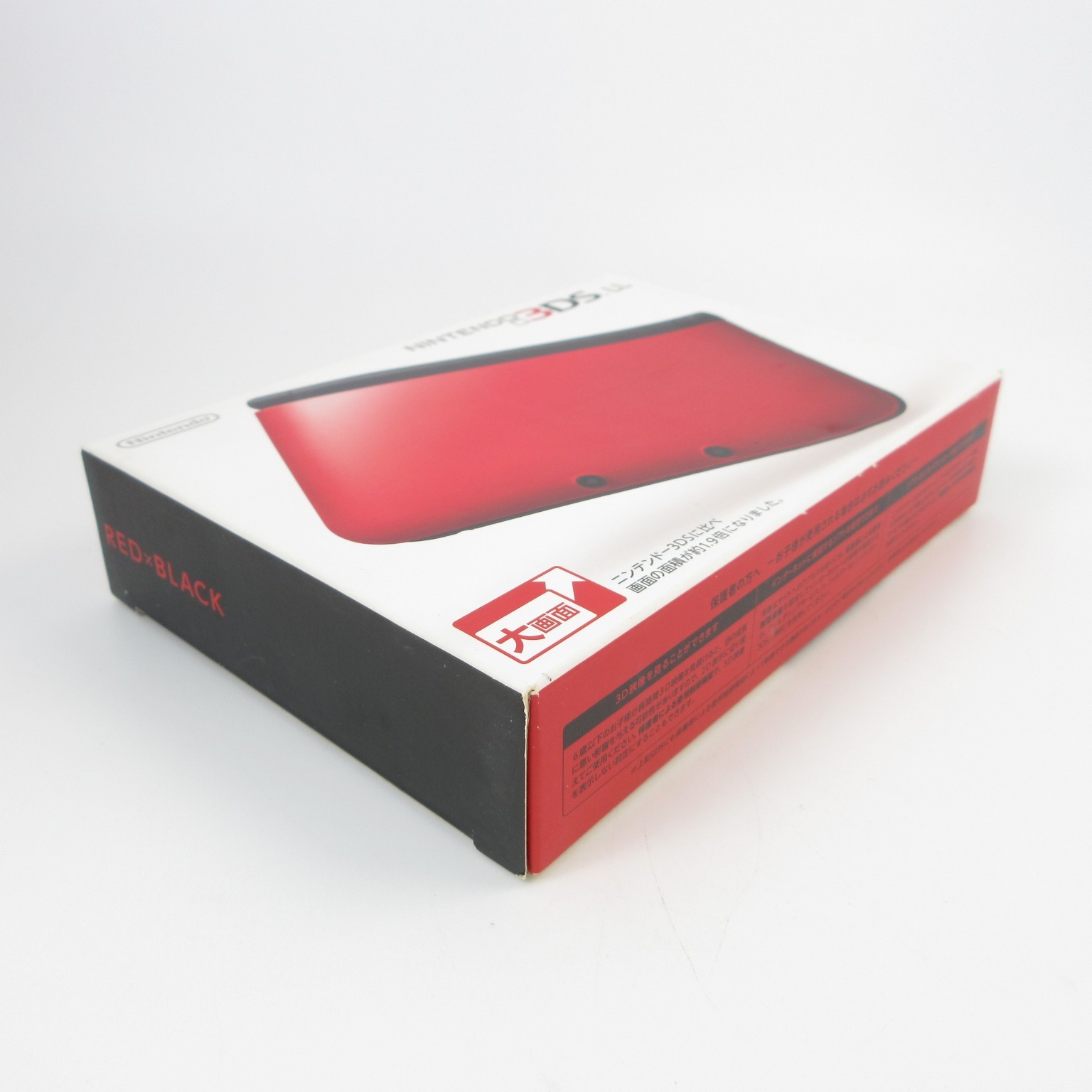【Excellent】Nintendo 3DS LL XL Red x Black Console Japanese Edition #DEN0427/02