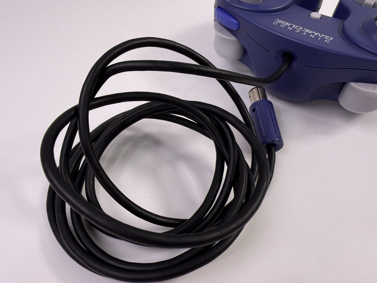 Official OEM Nintendo GameCube Controller Indigo Purple DOL-003 (Left Stick Rub)