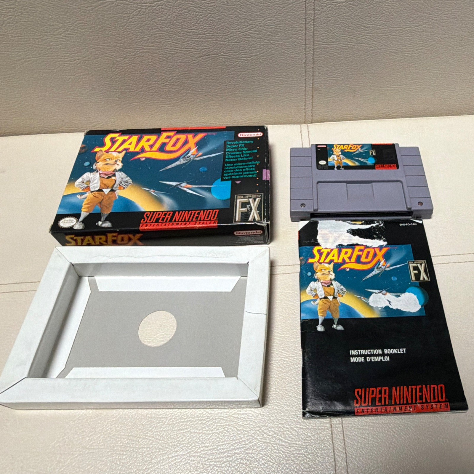 Super Nintendo Star Fox CIB