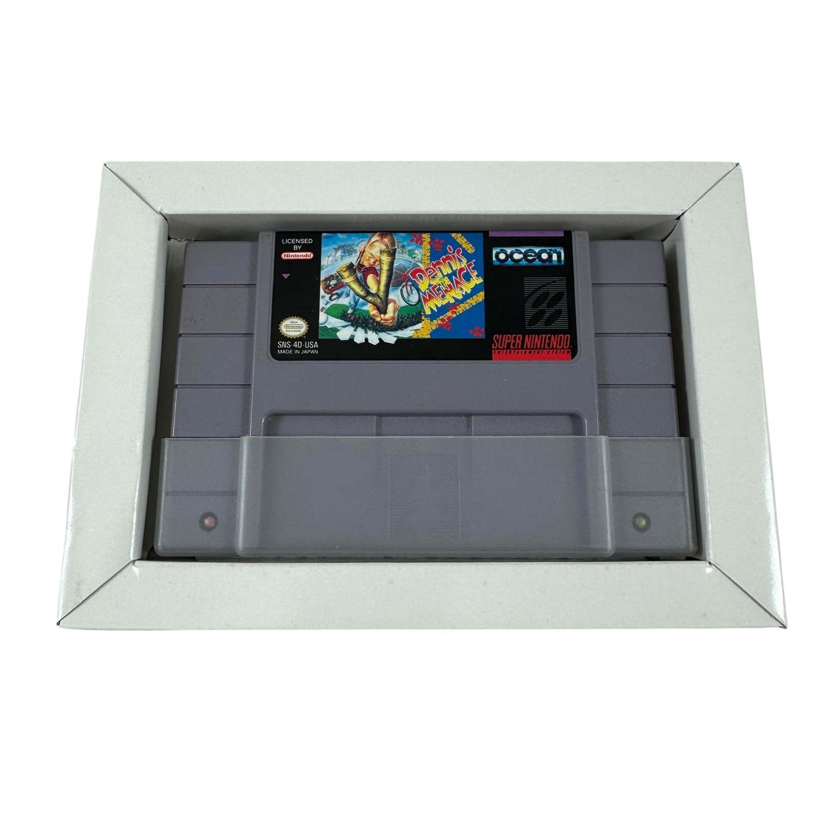 Dennis the Menace Super NED Nintendo Game Ocean in the Box Vintage 1992