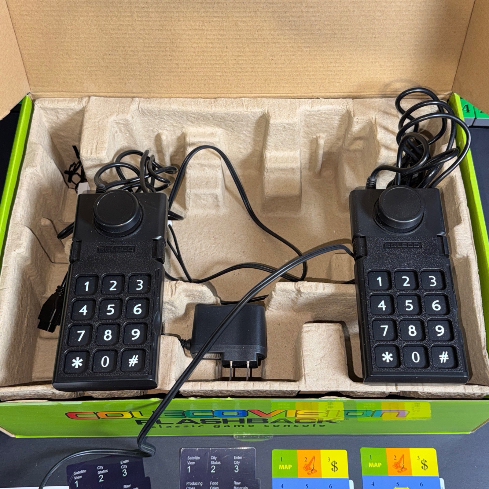 AtGames ColecoVision 32MB Black Game Console Open Box 60 Games Flashback Limited