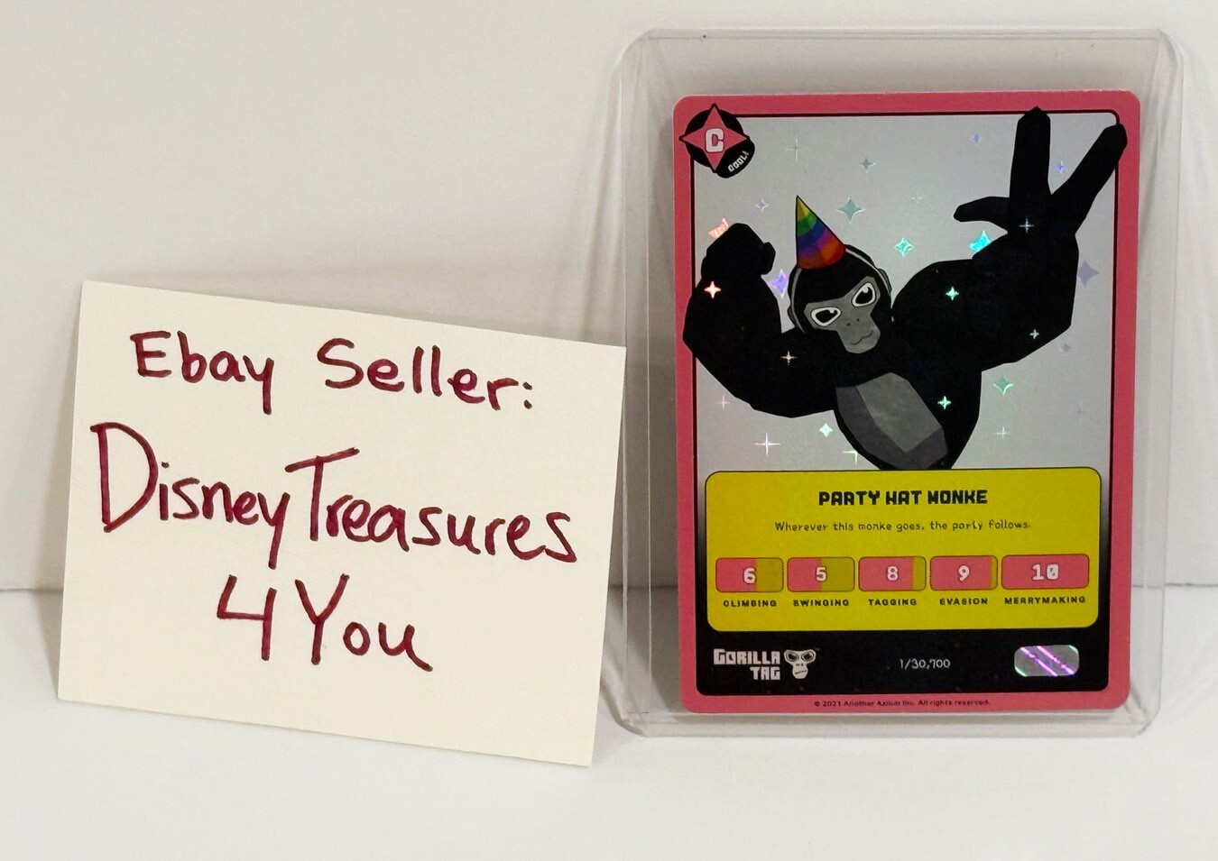 Set of 4 Official Makeship Gorilla Tag Monke Trading Card Limited Edition Rare