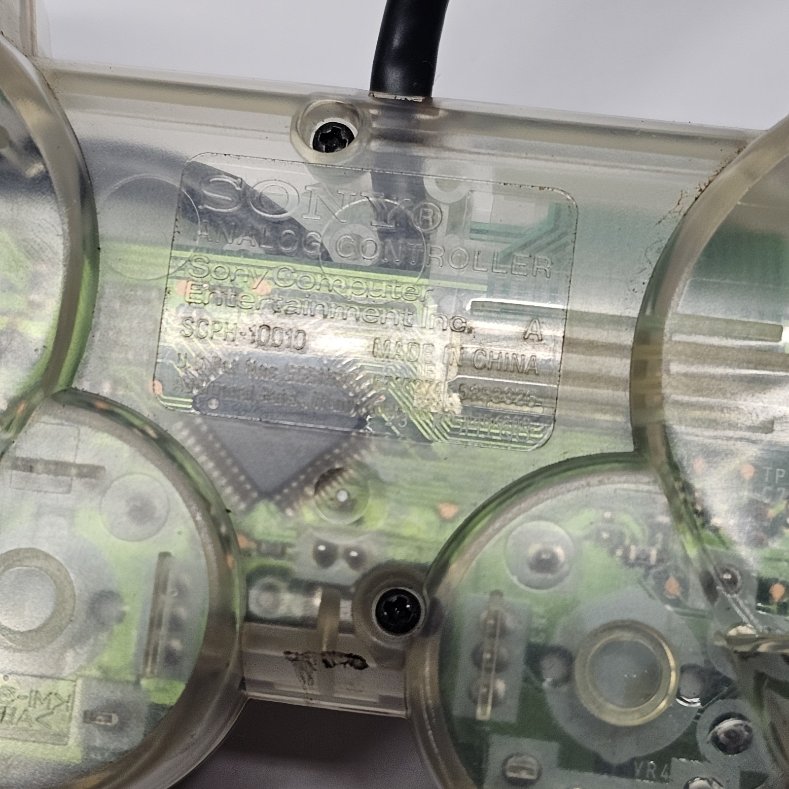 Sony Playstation PS1 Clear Translucent Controller OEM SCPH-10010 UNTESTED AS IS