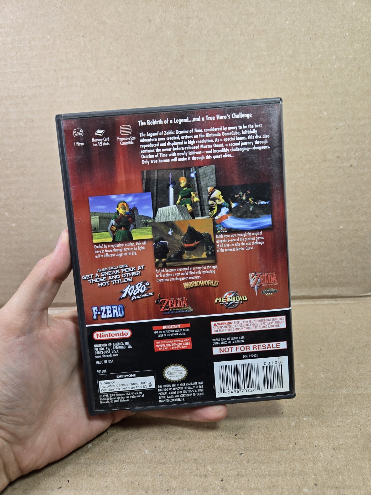 The Legend of Zelda: Ocarina of Time + Master Quest (Nintendo GameCube 2003)
