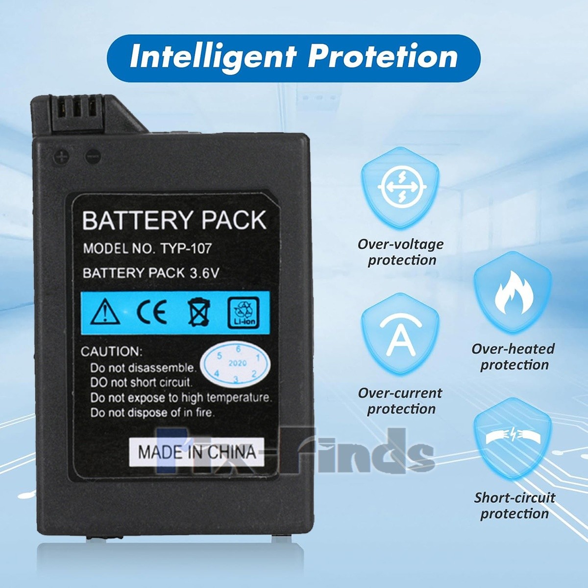 LOT Rechargeable Battery For Sony PSP 2000 2001 PSP 3000 3001 3600mAh 3.6V US