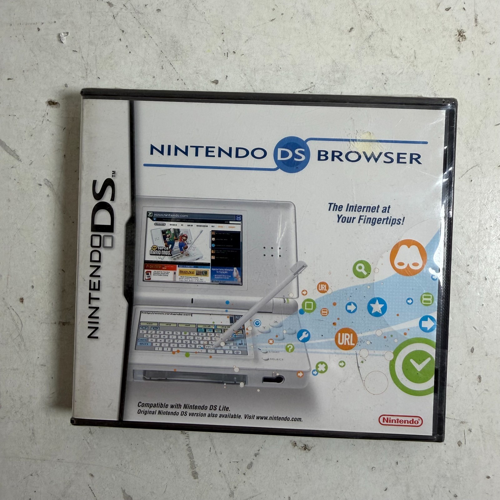 2006 Nintendo DS Lite Web Internet Browser Opera Software Video Game Sealed