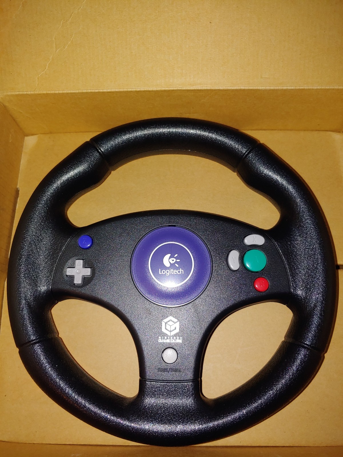 GameCube Logitech Force Feedback Wheel & Accessory Pack Very Good Condition