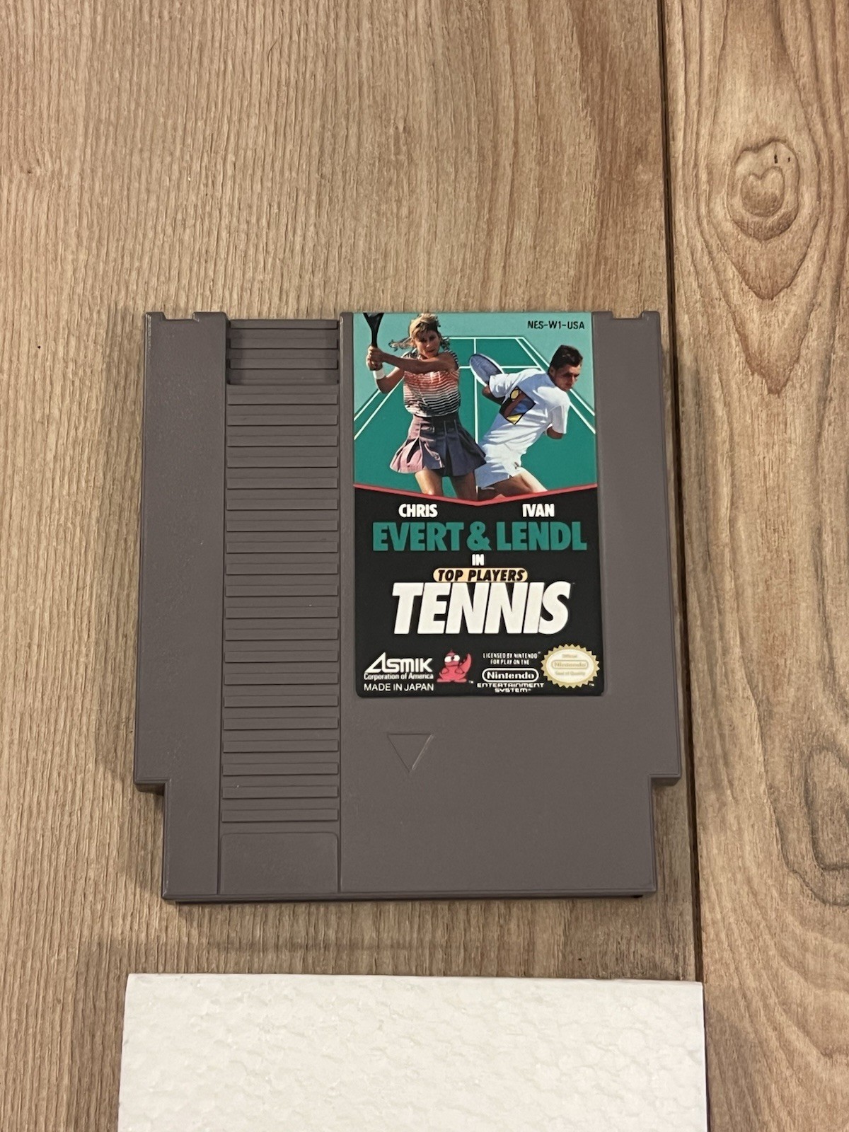 Chris Evert & Ivan Lendl in Top Players Tennis (Nintendo NES, 1989) CIB Tested