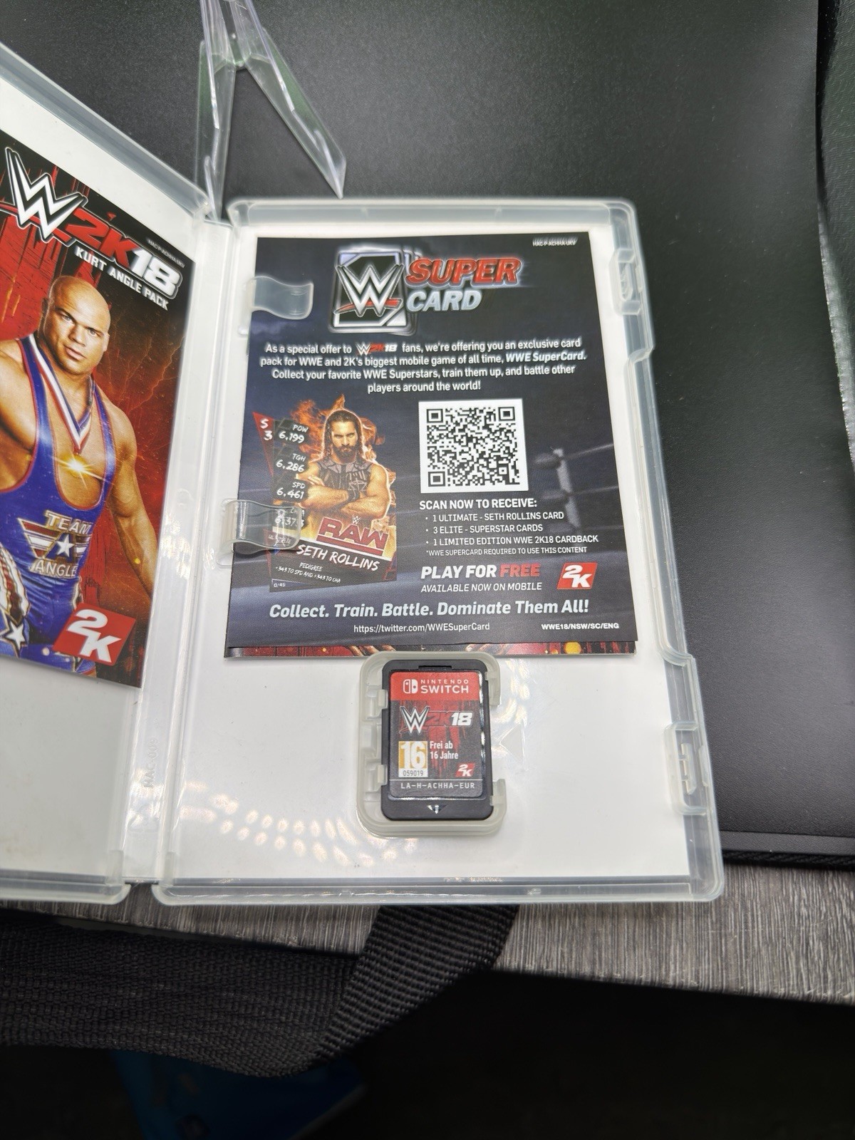 Rare WWE 2K18 Nintendo Switch CIB Full Inserts PEGI 16 PAL Euro Import Ok For uS