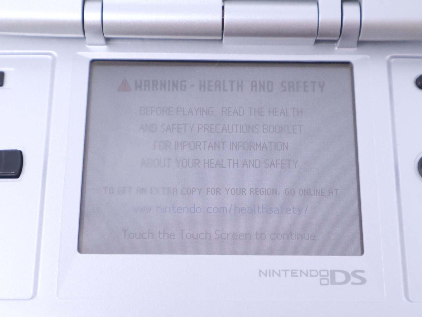 Nintendo DS Handheld Console Tested Working Titanium Silver w/ Charger & Stylus