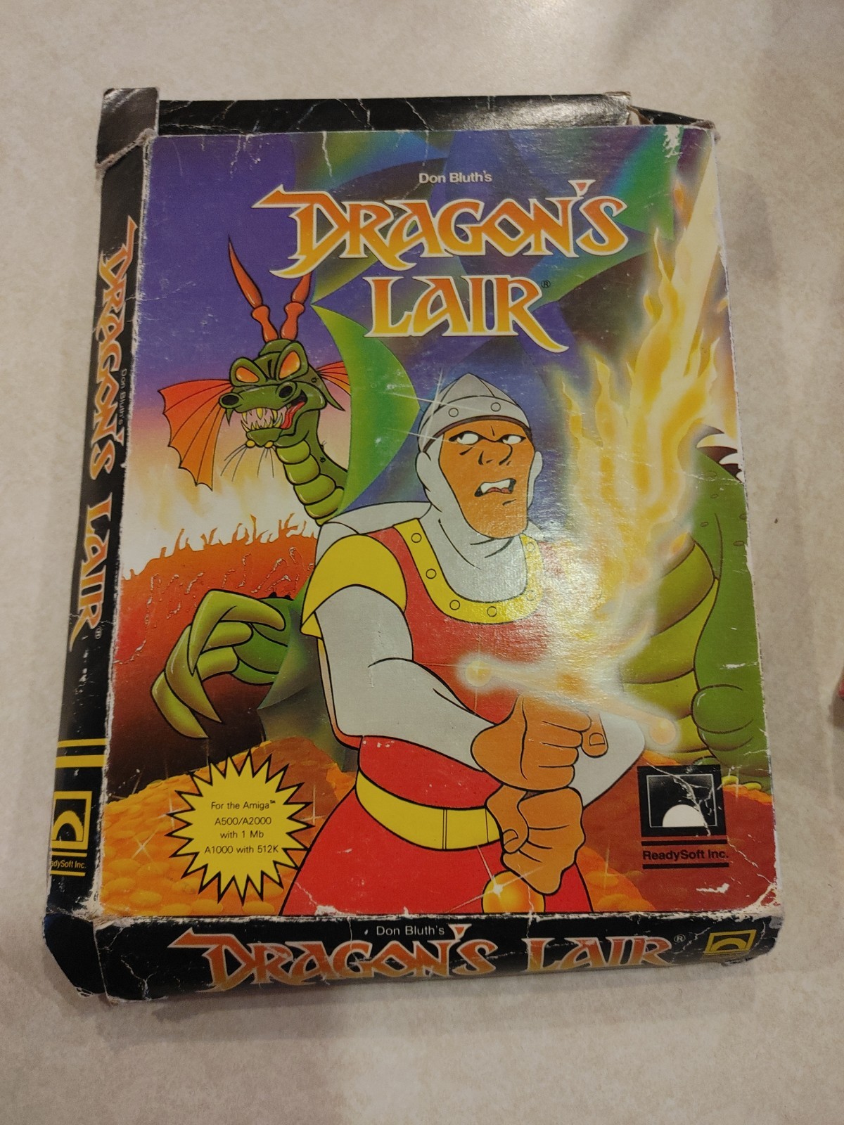 Amiga Vintage Games BOX Lot, Leisure Suit Larry, Backgammon, and Dragon’s Lair