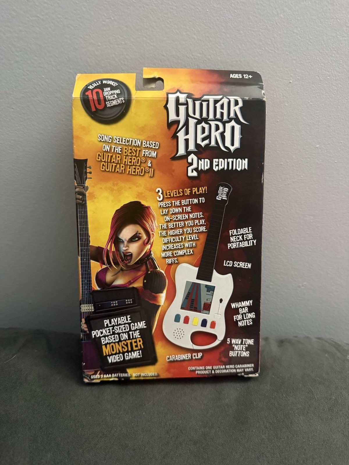 Guitar Hero 2nd Edition Pocket-Sized Handheld Console Game Carabiner –