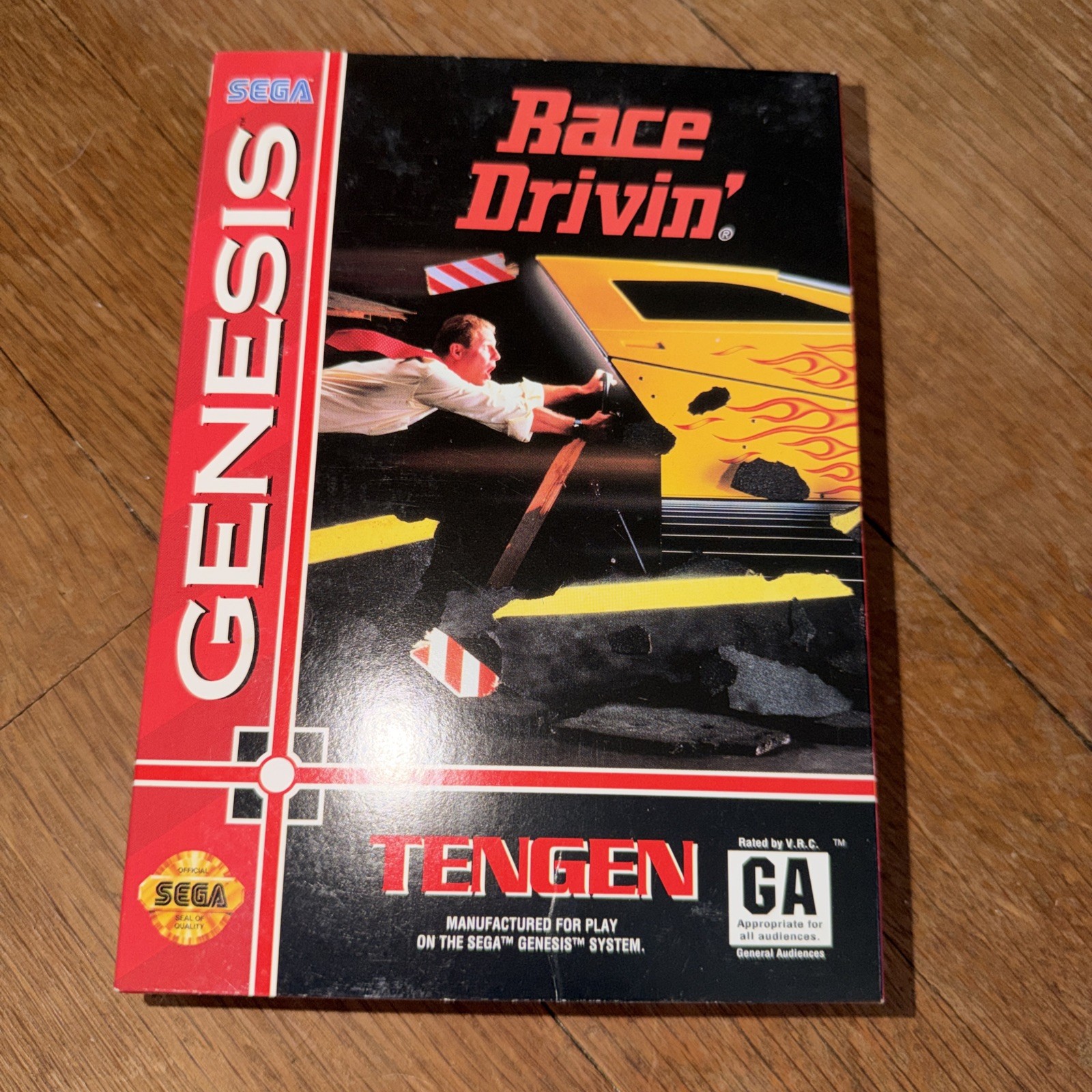 Race Drivin’ (Sega Genesis, Tengen, 1993) Manual, Car Racing, NTSC-U/C