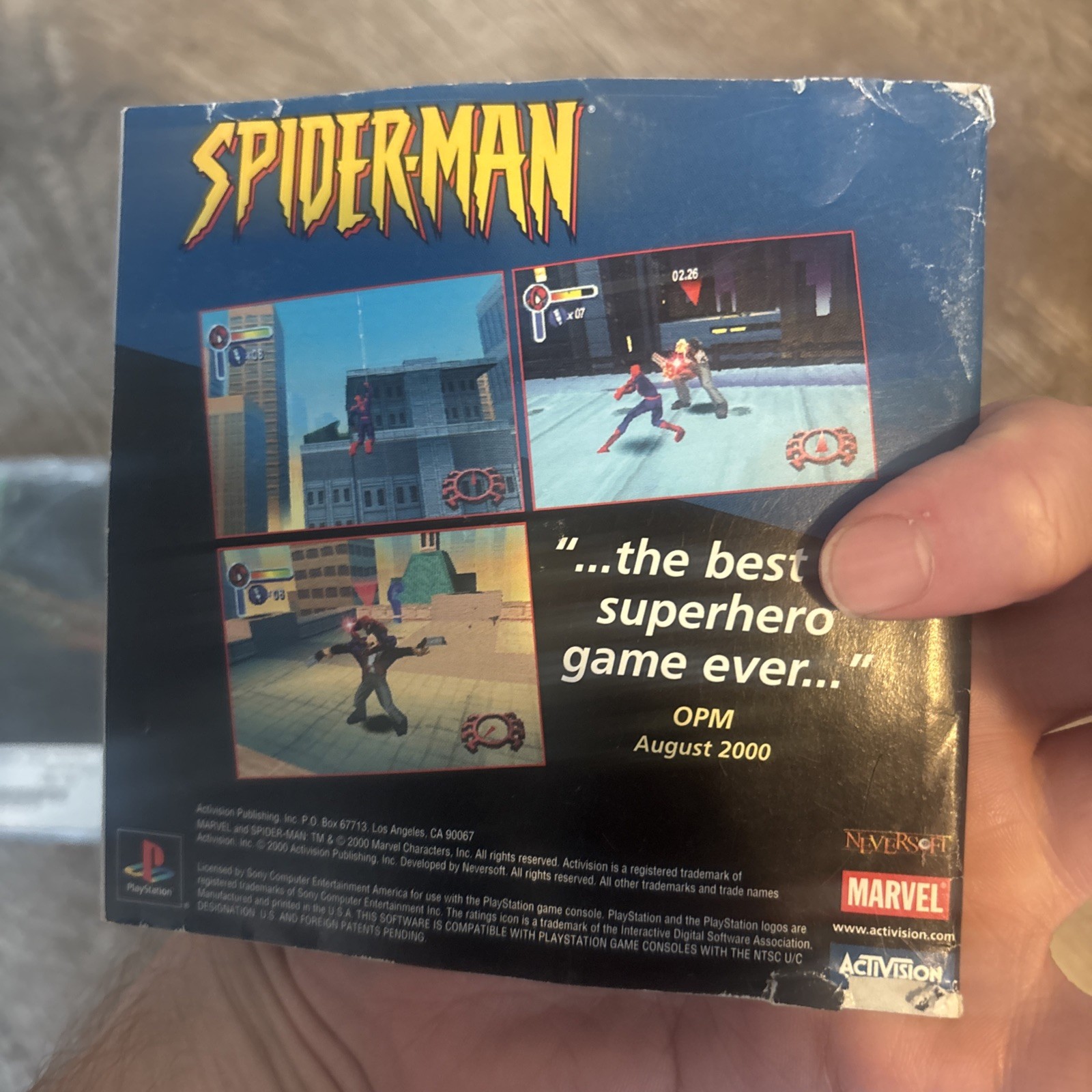Spider-Man (Sony PlayStation 1, 2000) Complete Greatest Hits