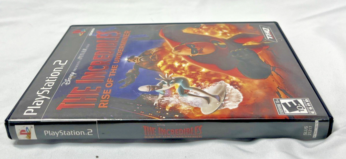 Incredibles: Rise of the Underminer (Sony PlayStation 2, 2005) Excellent