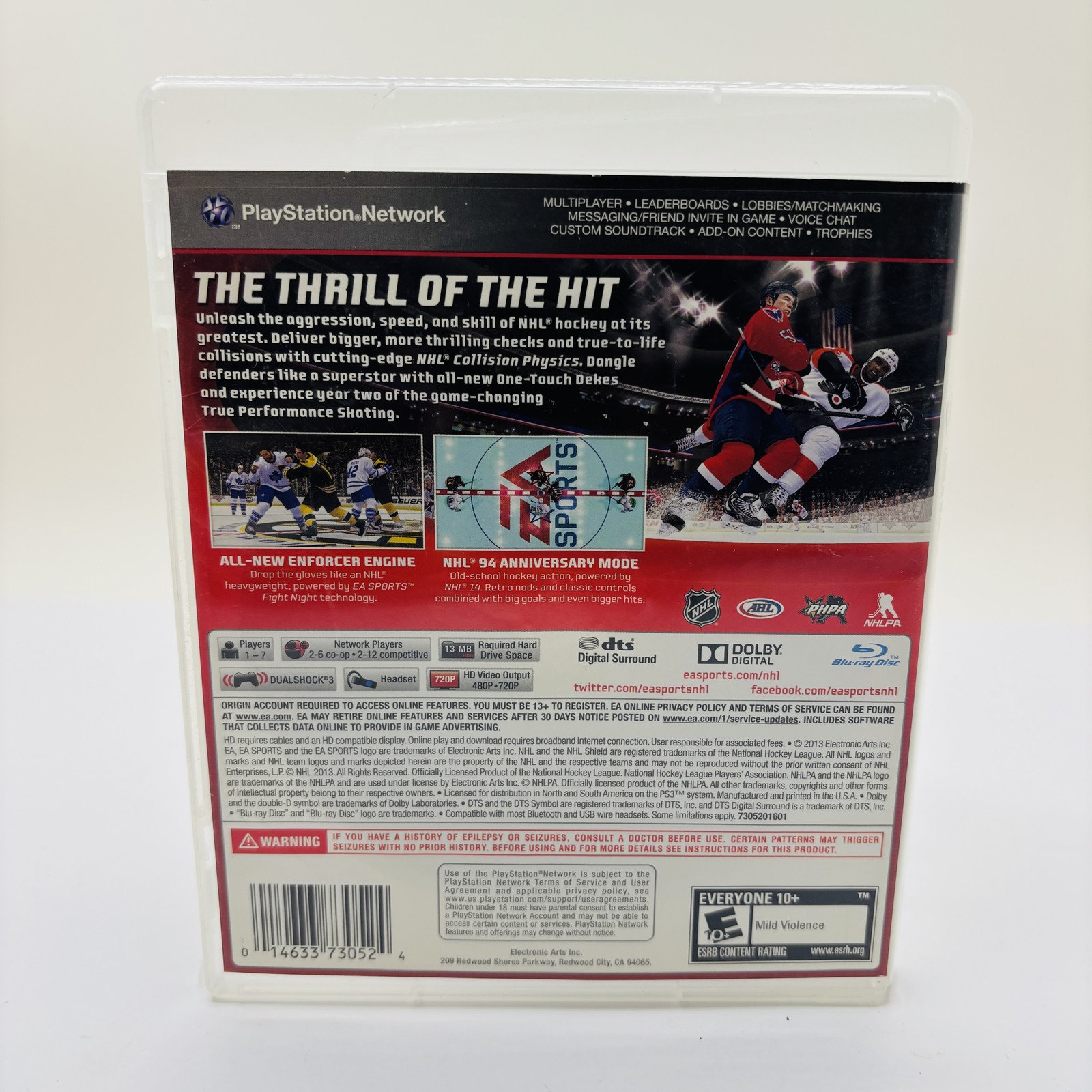 NHL 14 PS3 (Sony PlayStation 3, 2013) EA Sports Complete W/ Manual