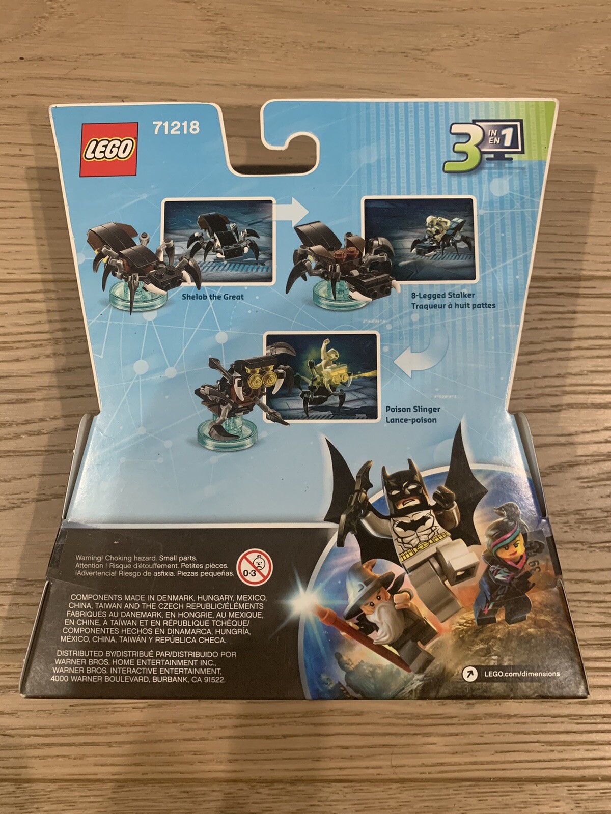 LEGO DIMENSIONS Movie Fun Pack Gollum Lord of Rings Shelob 71218 (39pcs) Golem