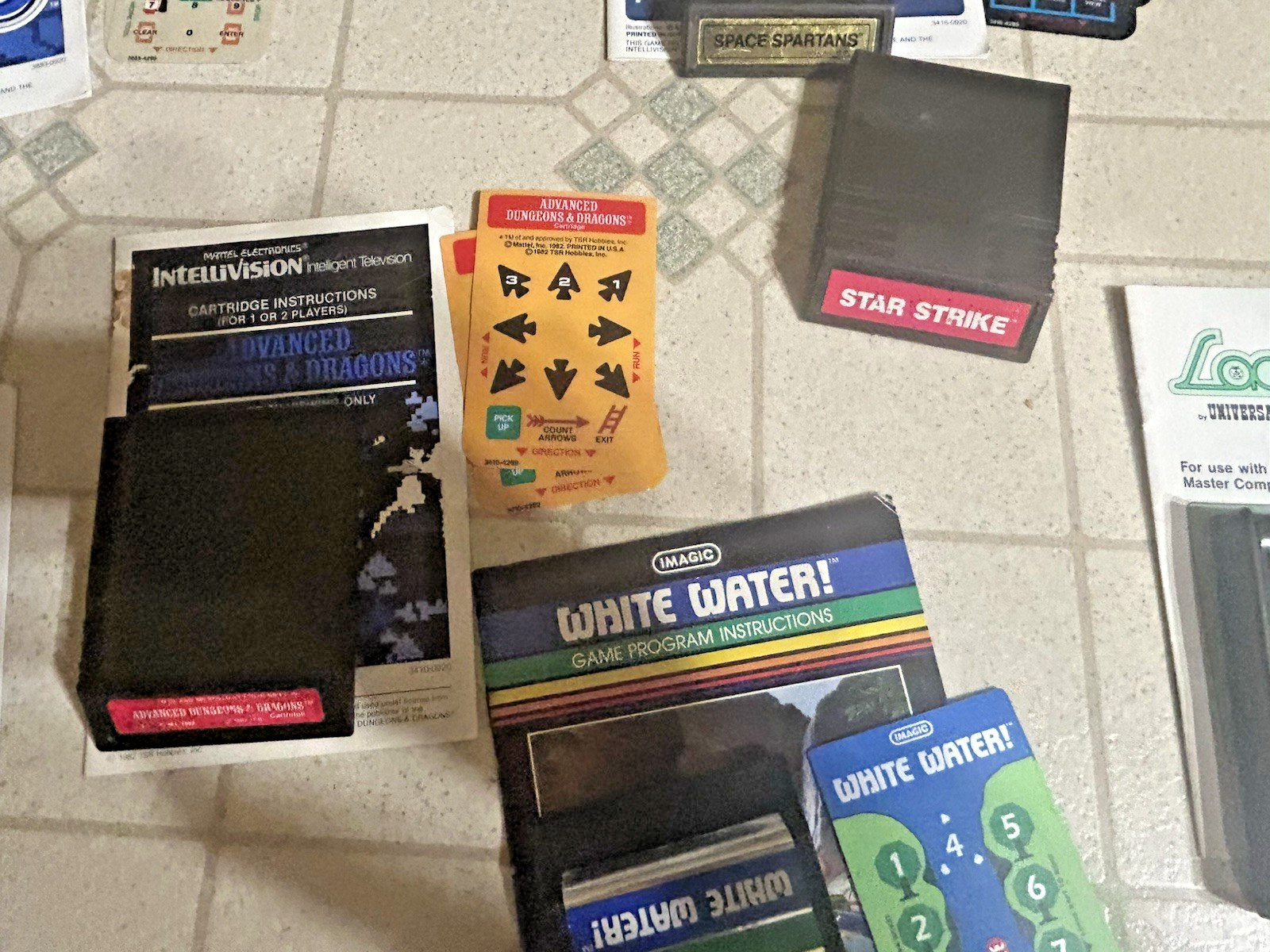 VINTAGE INTELLIVISION GAMES ADVANCED DUNGEONS AND DRAGONS SAFECRACKER BOMB SQUAD