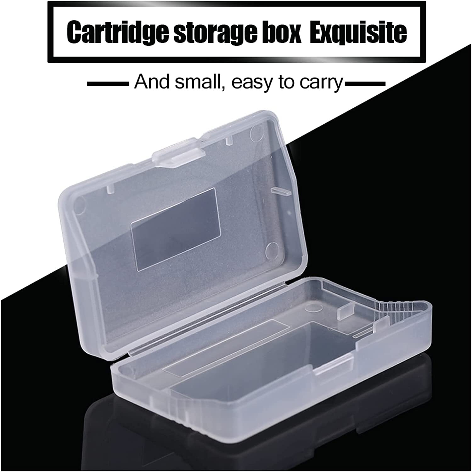 10x GBA Cases Clear Plastic Cartridge Nintendo Game Boy Advance Games Dust Cover