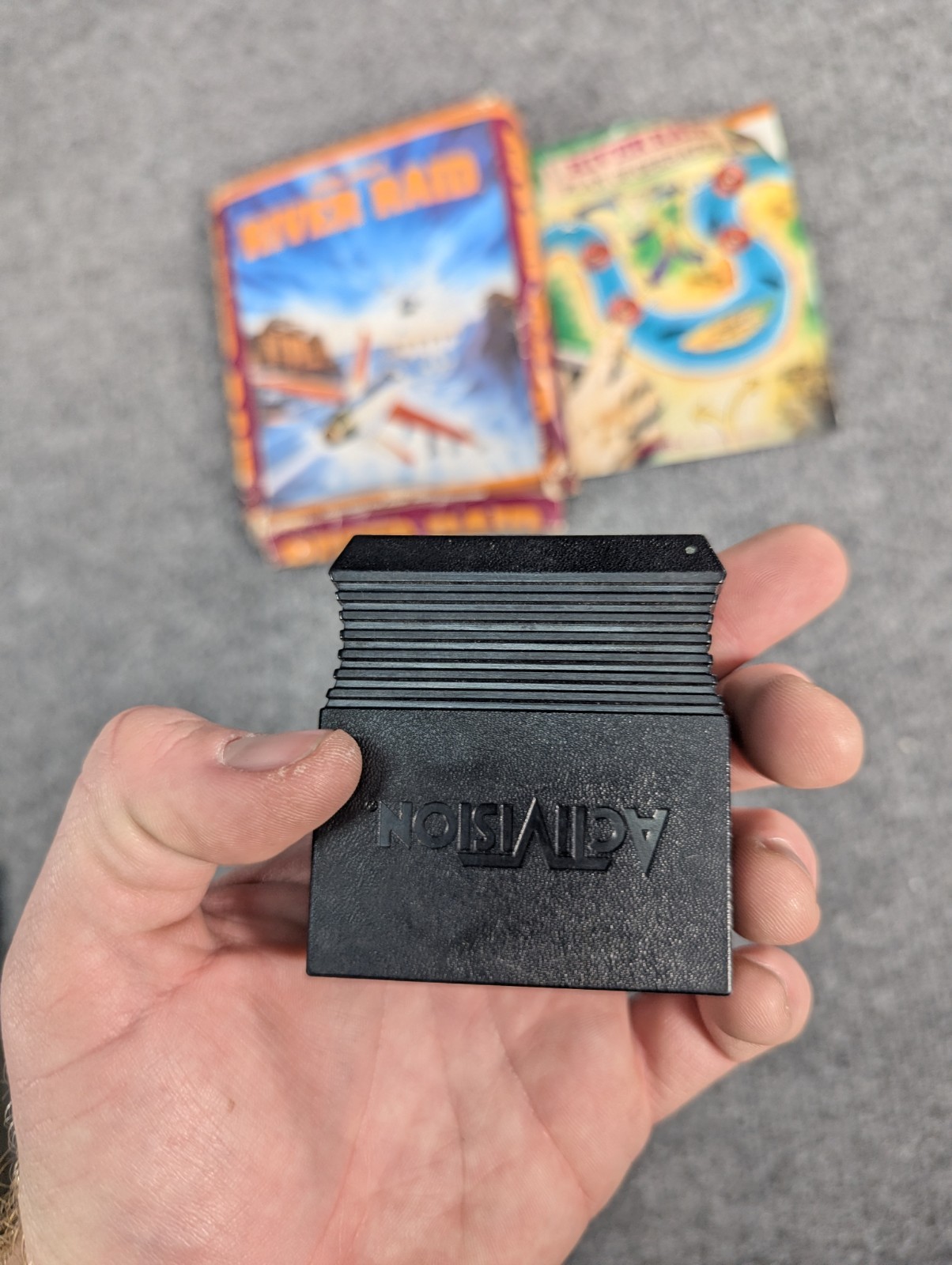 RIVER RAID Atari 400 / 800 / 1200 / XL / XE Cartridge Activision 1983 Tested VGC