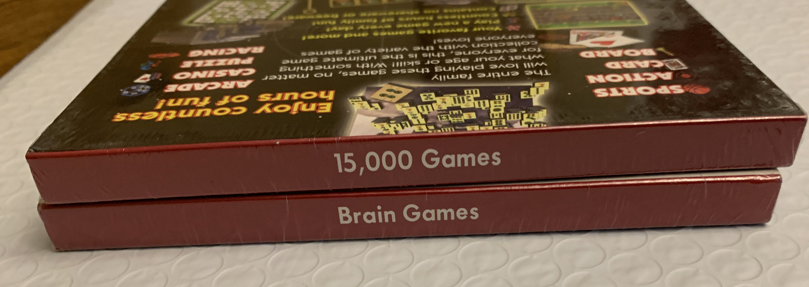 Lot Of 2 PC Sealed Games- Brain Games/15,000 Games