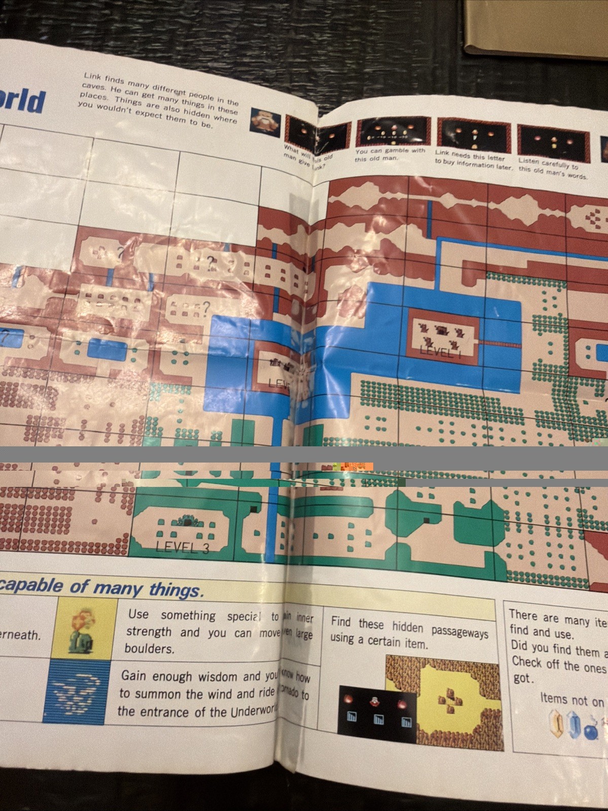 The Legend of Zelda (Nintendo NES 1987) – Manual & Map w/ Sleeve
