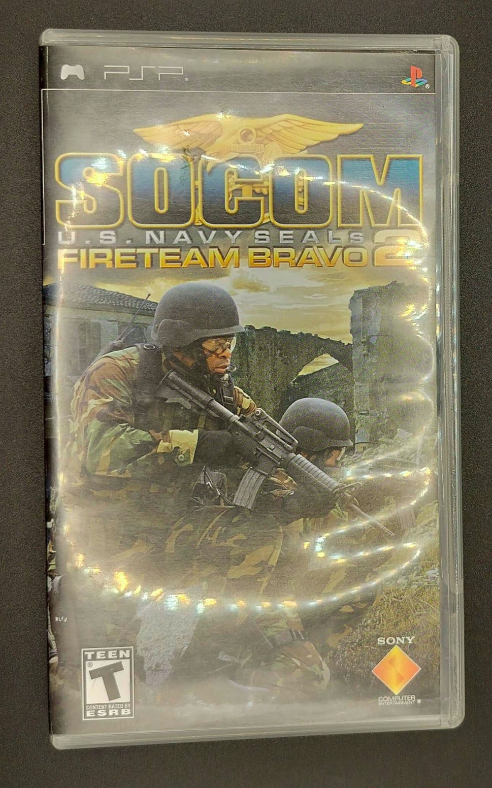 SOCOM: Navy Seals Fireteam Bravo 2 PSP ***Parts or Repair ONLY*** see pictures
