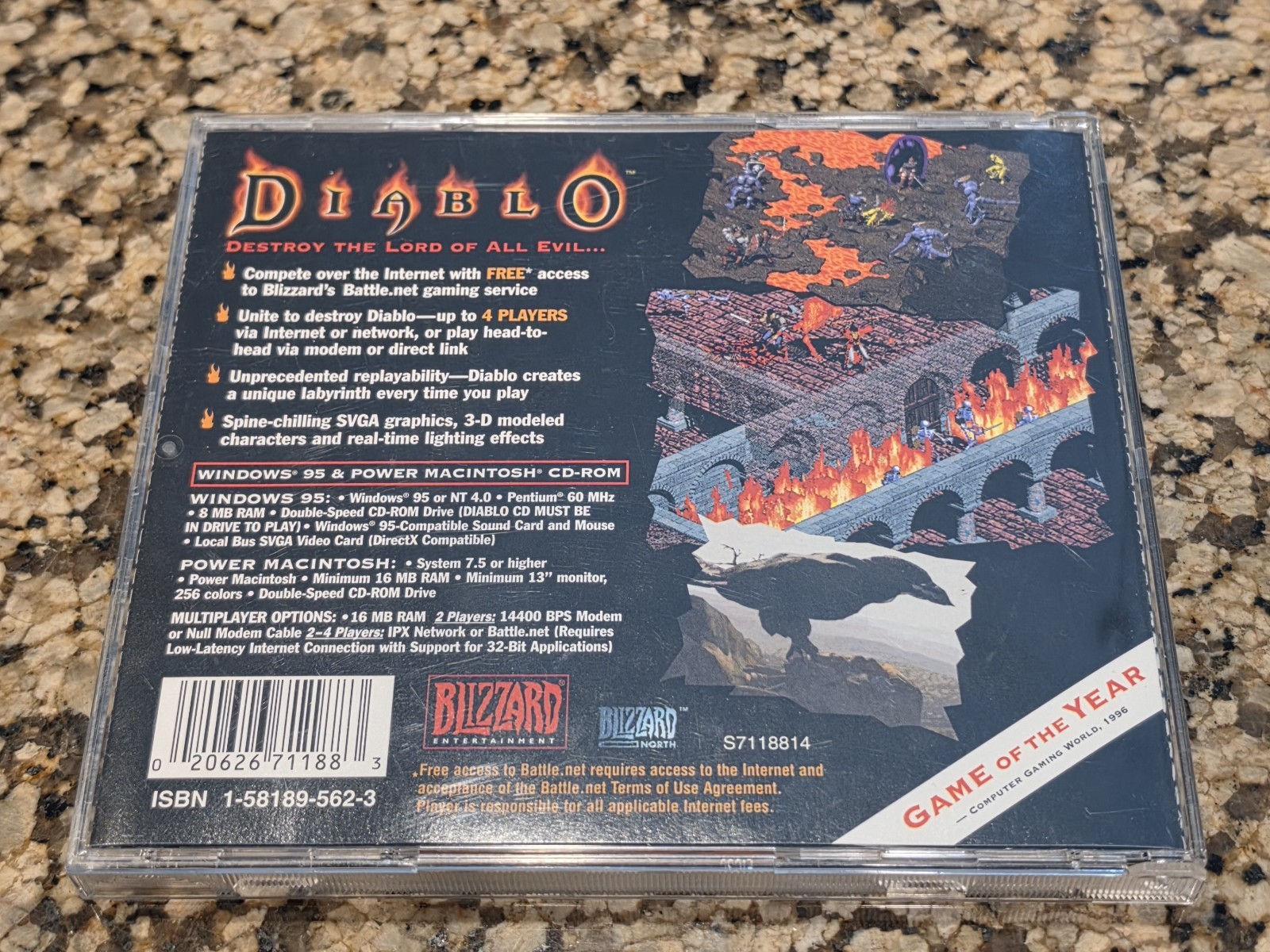 Diablo 1 PC CD-ROM 1998 Video Game