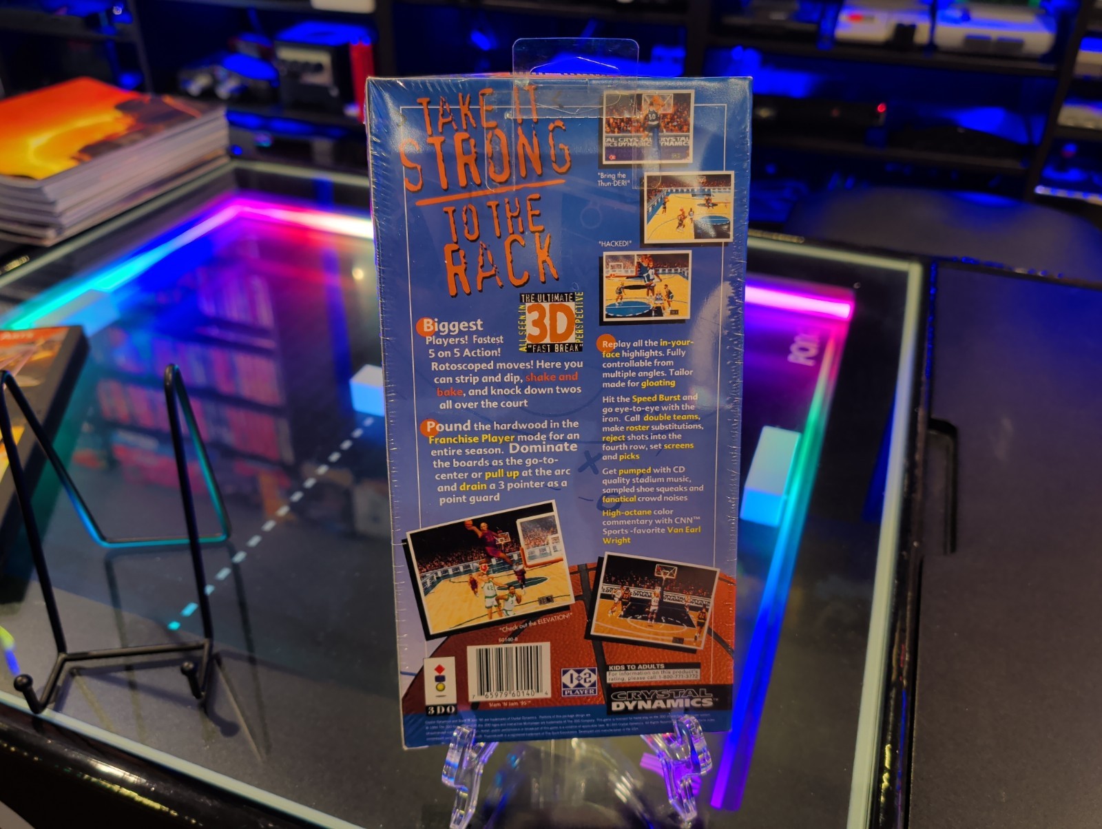 Slam ‘N Jam ’95 (3DO, 1995) Long Box, New, Has Concave Damage