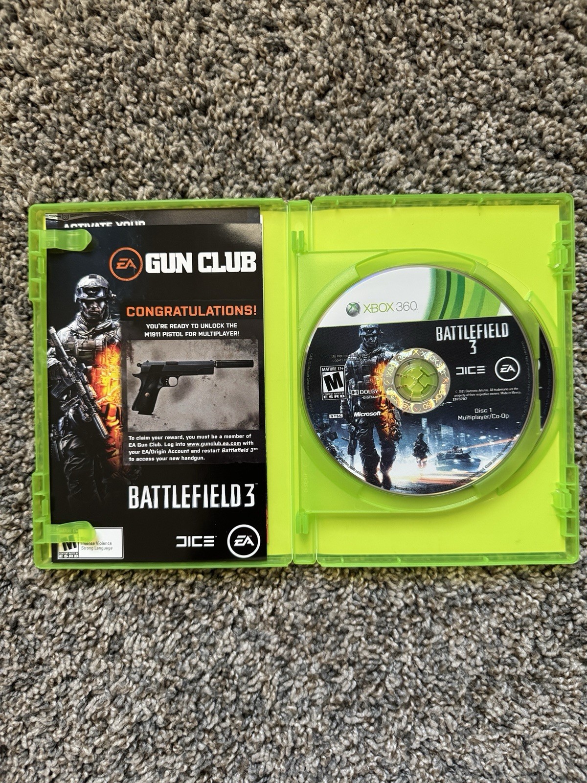 Battlefield 3 BF3 Xbox 360 CIB 2 Disc Inserts Tested Xbox One Series X EA DICE