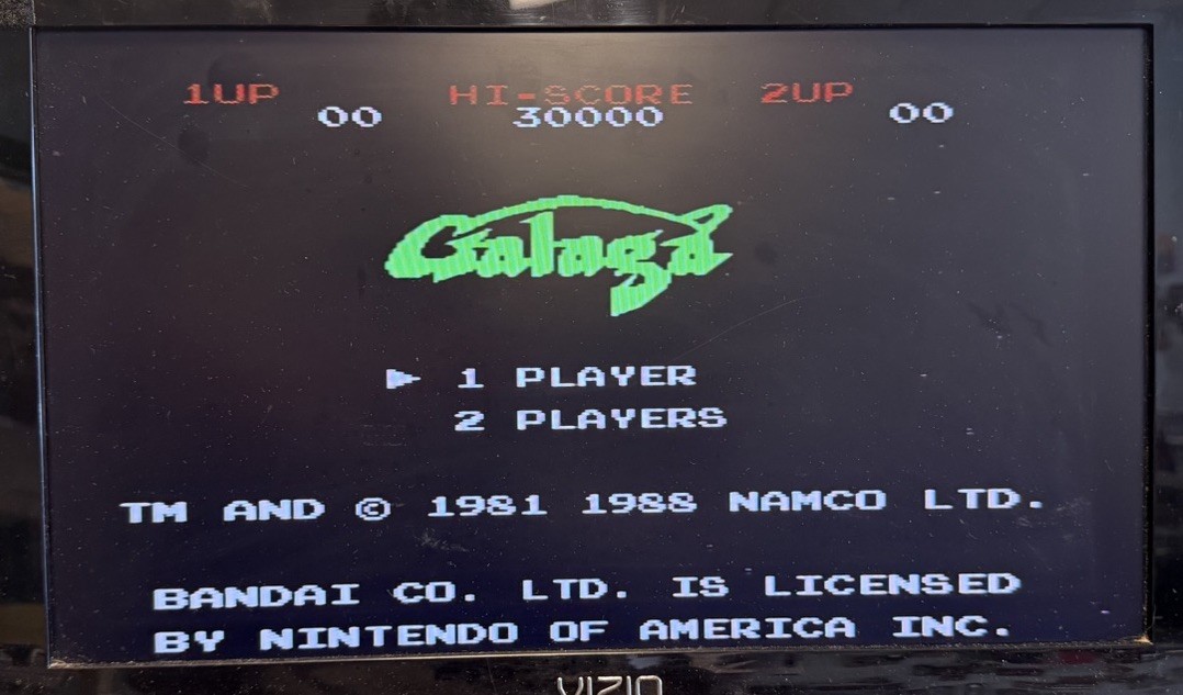 Nintendo NES Galaga Demons of Death (Tested & Working)