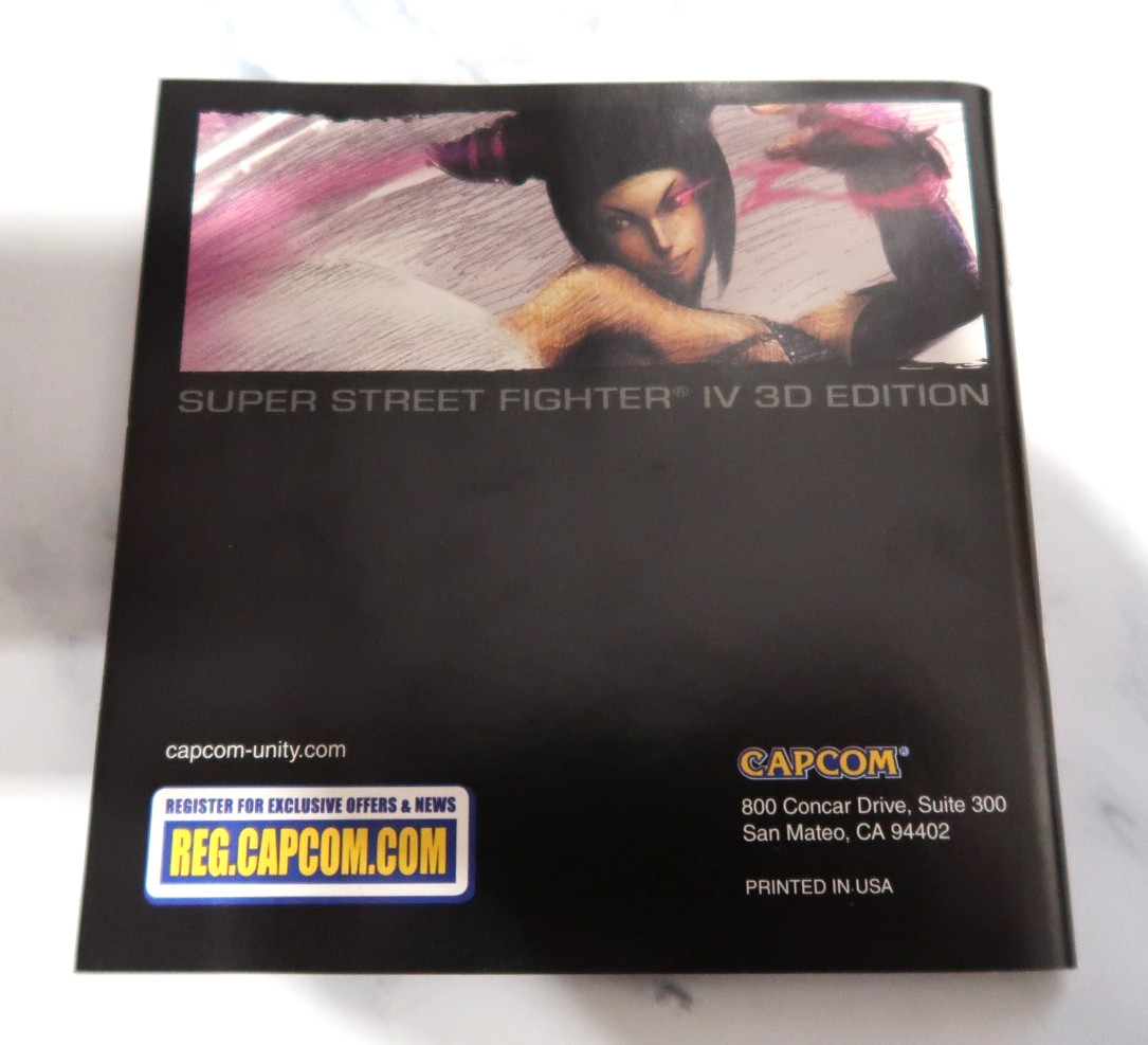 Nintendo 3DS Super Street Fighter 4 IV 3D Edition (CIB & Tested) w/Slip Cover