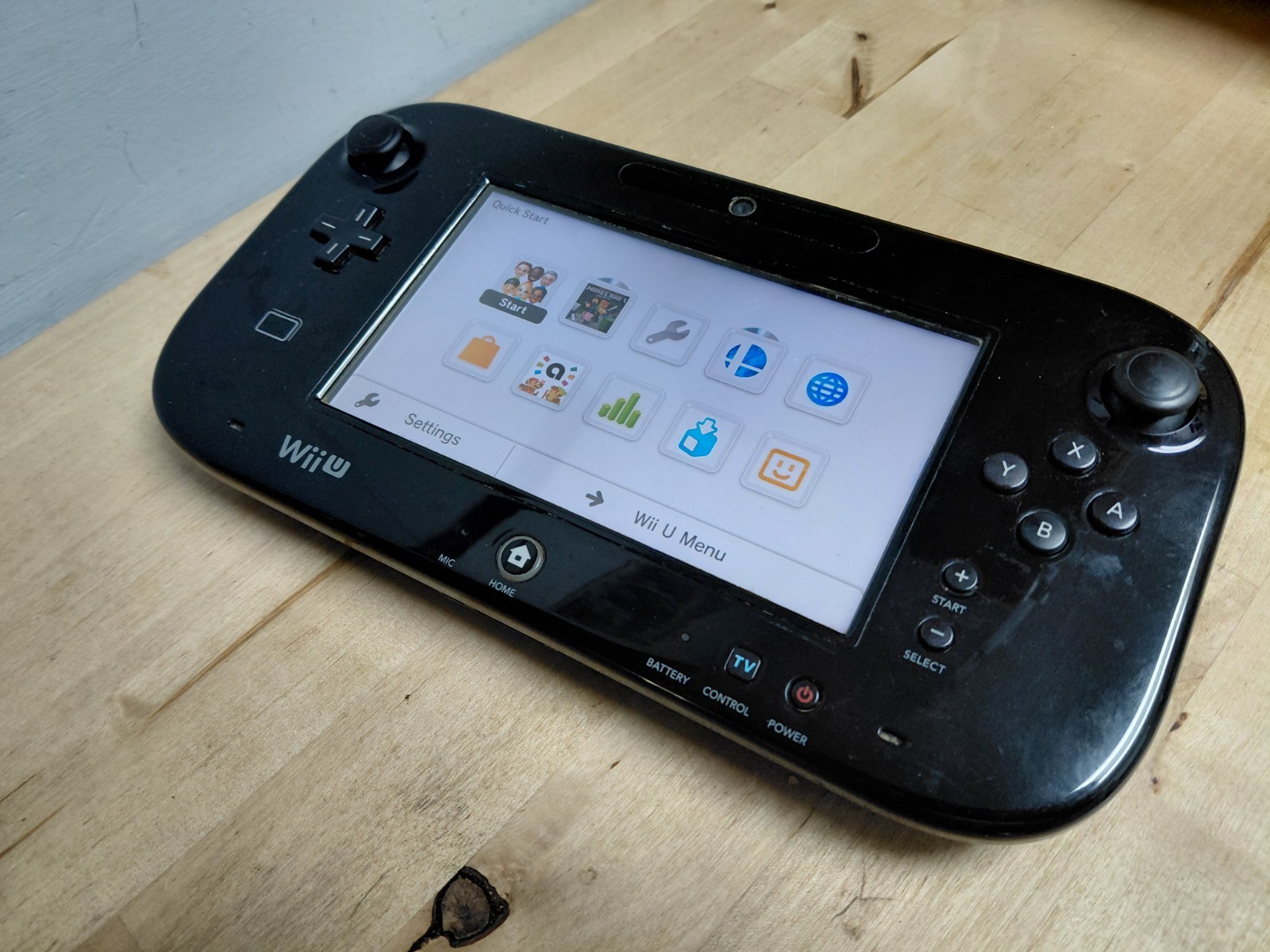 Nintendo Wii U WUP-010 Video Game Console Replacement Gamepad Only TESTED Works