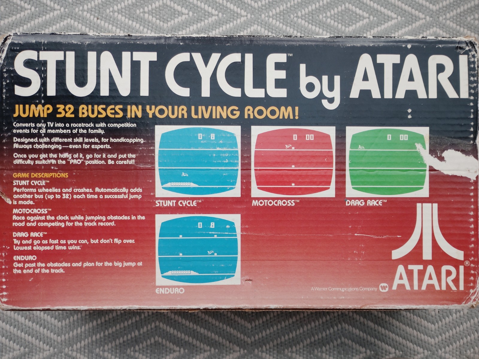 Atari SC-450 Stunt Cycle vintage home console video game 1978