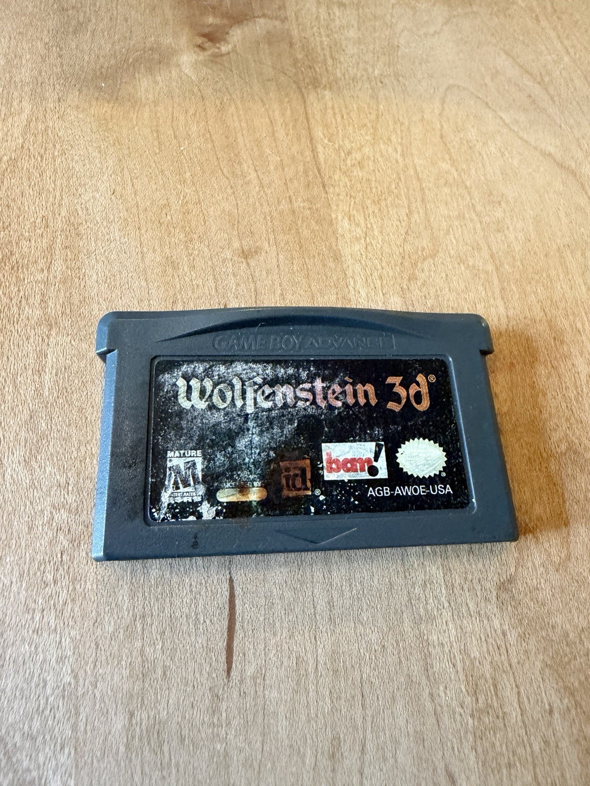 Wolfenstein 3D Nintendo Game Boy Advance Cartridge – Tested And Working! GBA