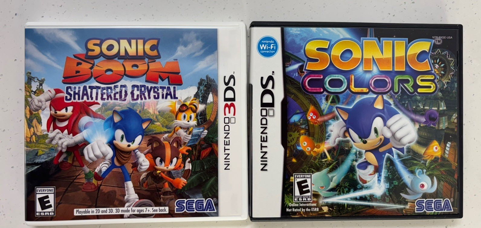 Sonic Boom: Shattered Crystal (Nintendo 3DS, 2014) & SONIC COLORS(DS)