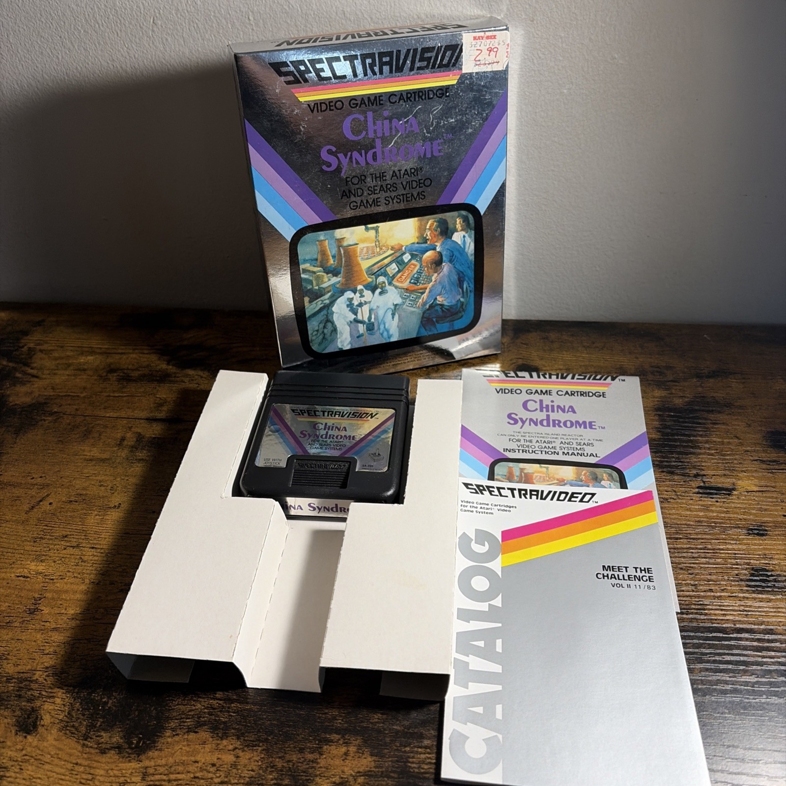 China Syndrome for Atari 2600 Complete In Box CIB Great Shape Tested