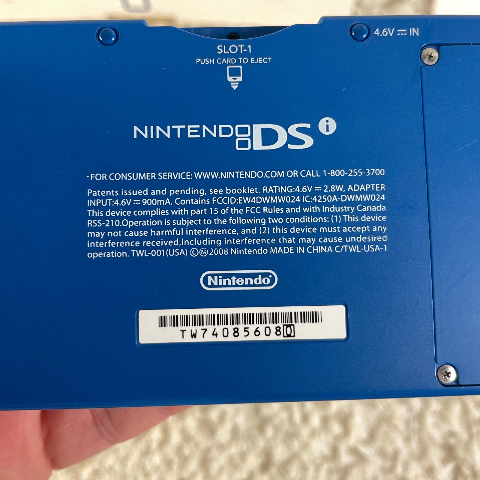 Nintendo DSi Matte Blue Handheld Console System TWL-001 Complete in Box CIB