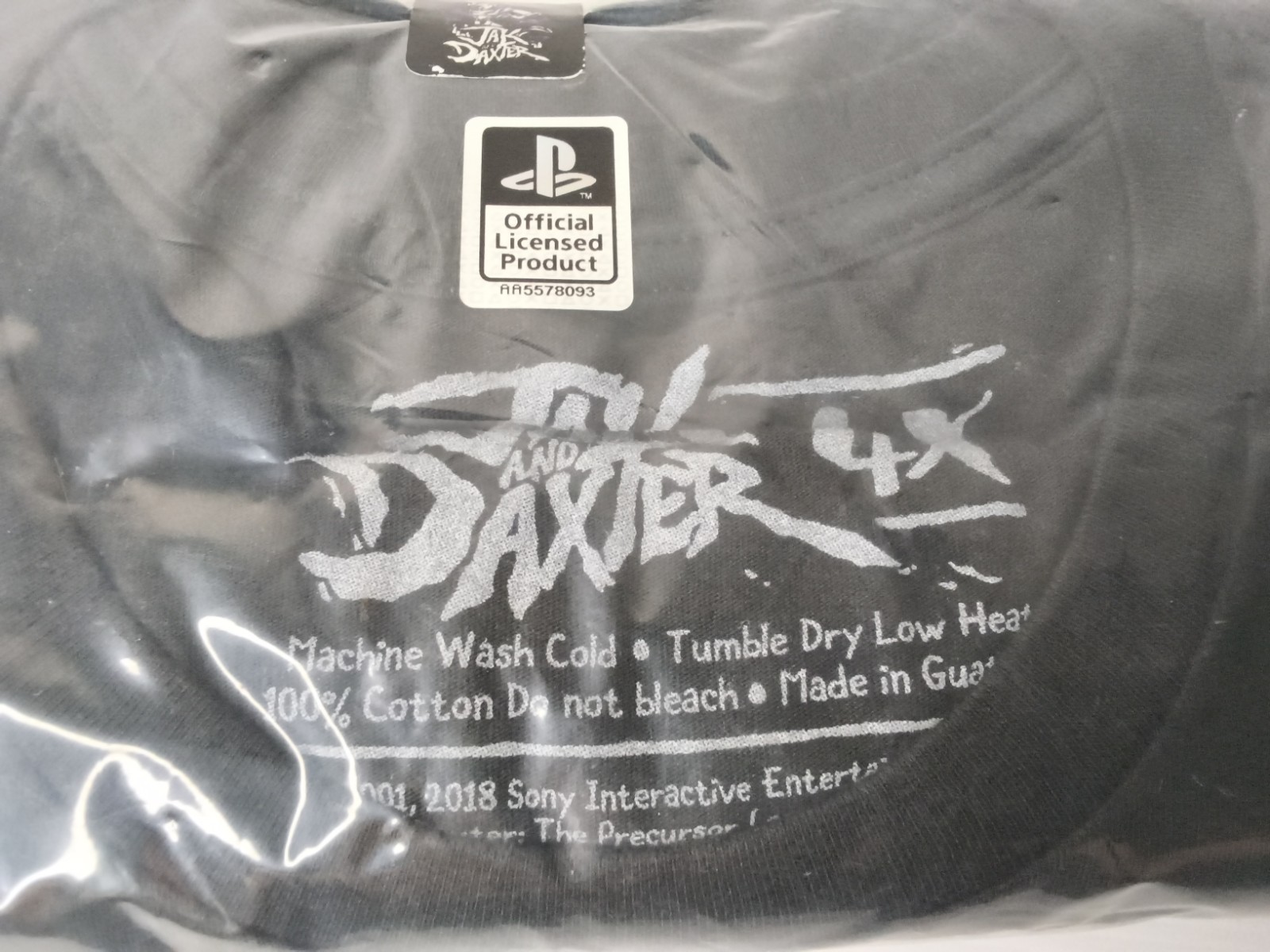 Rare Official Jak & Daxter Dark Jak T-Shirt 4X Limited Run Games Naughty Dog