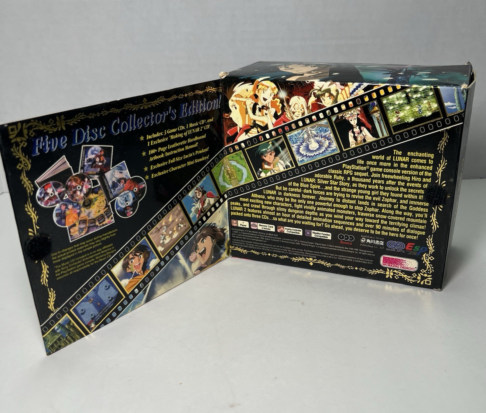 Lunar 2 Eternal Blue Complete PS1 Collector’s Edition Complete Working ••