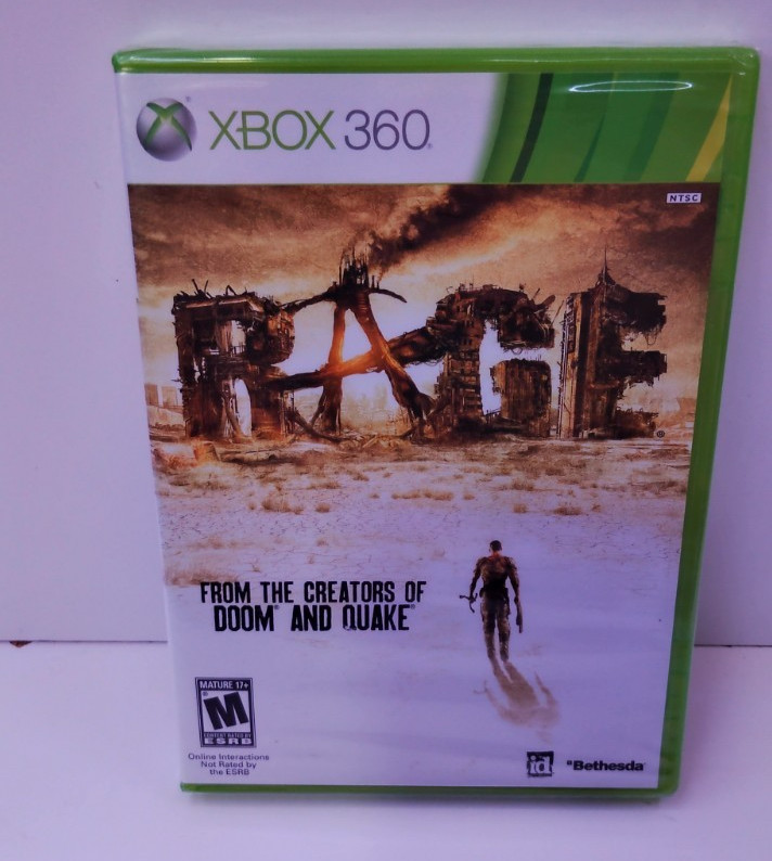 Rage (Xbox 360, 2011) – New Sealed Rare Version Bethesda