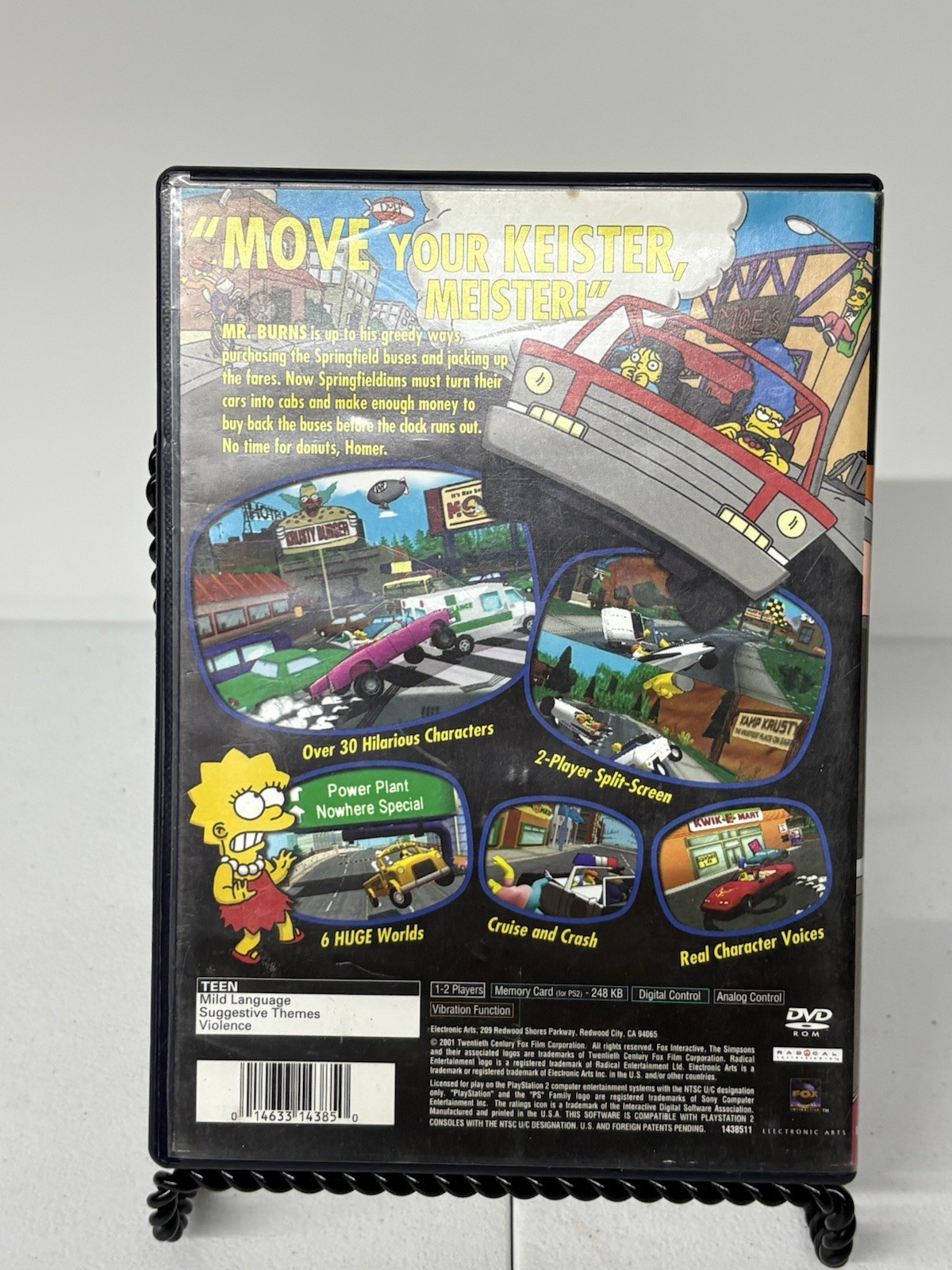 Electronic Arts The Simpsons Road Rage Sony PlayStation 2 PS2 Multiplayer T NTSC
