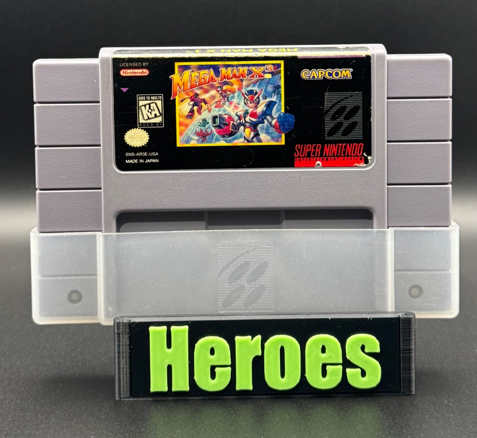 Super Nintendo SNES Mega Man X 3, Game, Case, Verified Working (See Video)