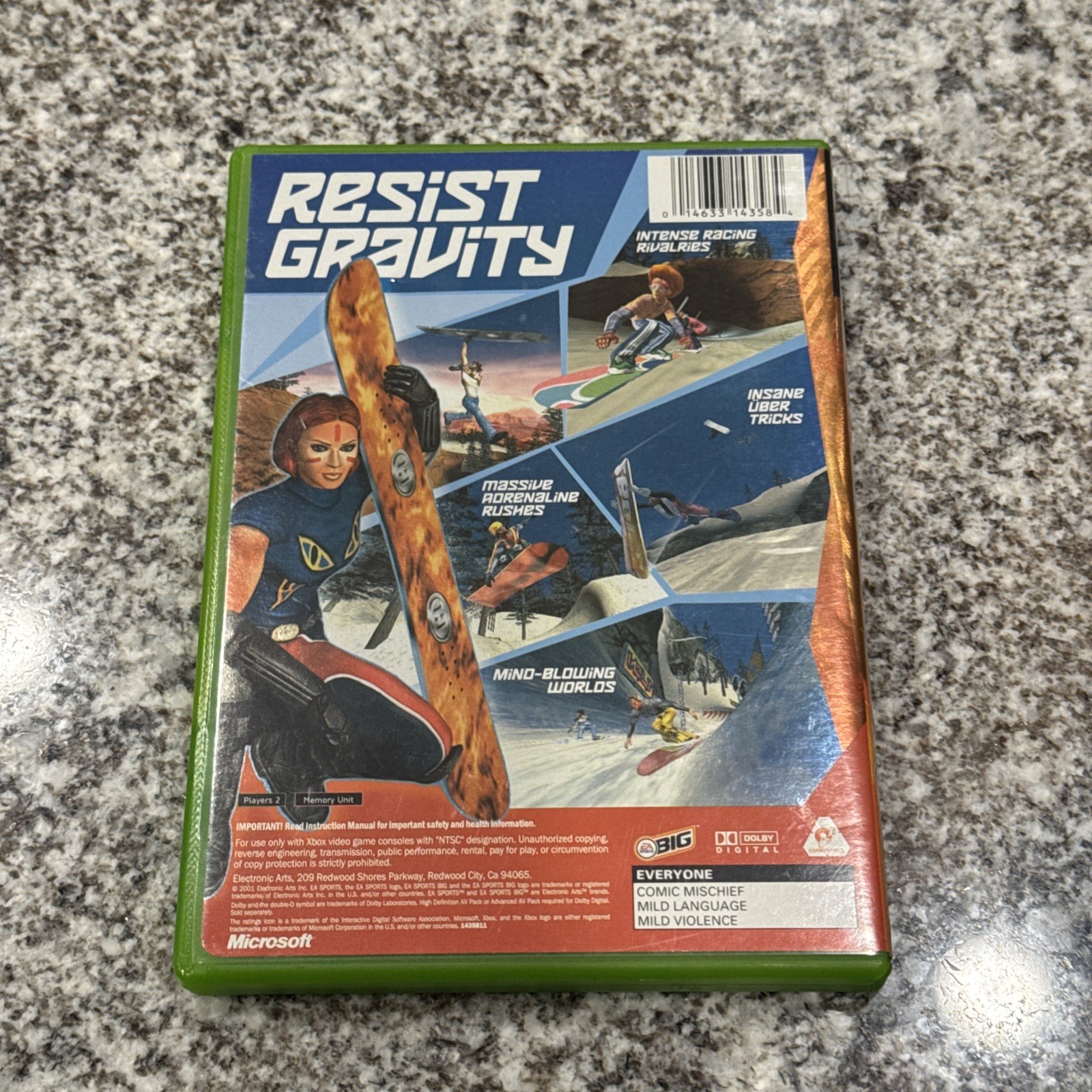SSX TRICKY Original Xbox Black Label Complete Clean Tested Working w/ Reg Card